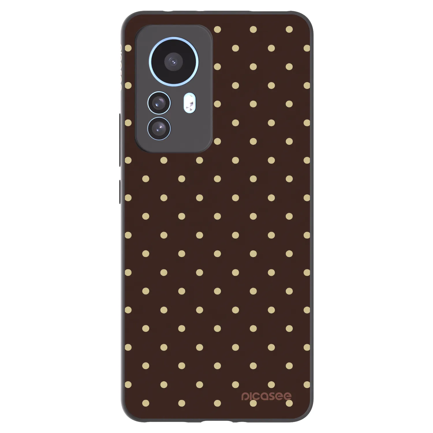Picasee crna silikonska maskica za Xiaomi 12T - Vanilla Dots & Chocolate