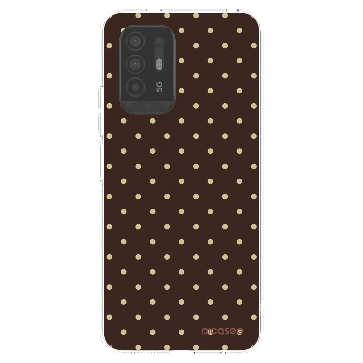 Picasee silikonska prozirna maskica za OPPO A94 5G - Vanilla Dots & Chocolate