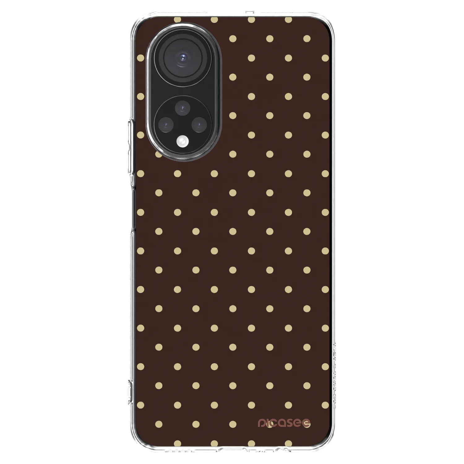 Picasee silikonska prozirna maskica za Honor X7 - Vanilla Dots & Chocolate