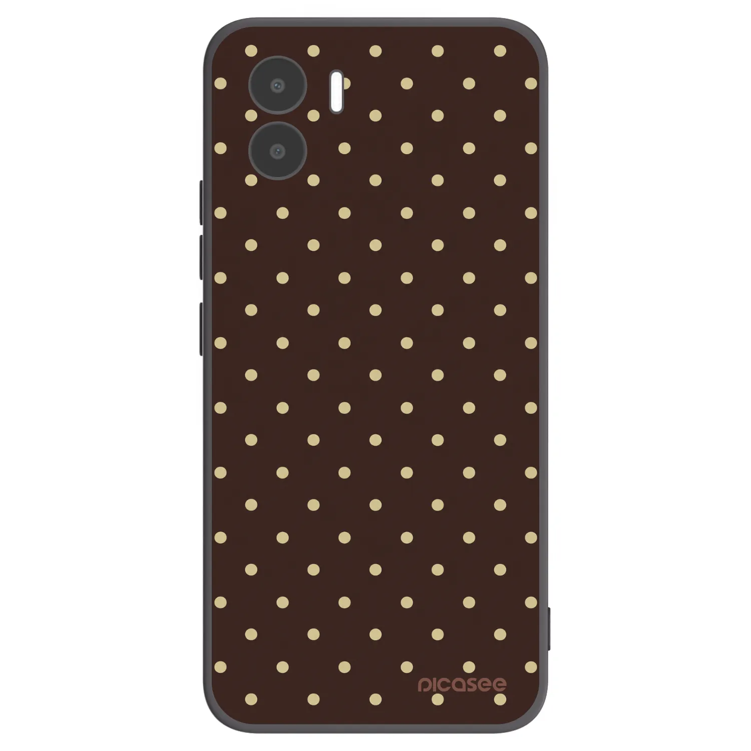 Picasee crna silikonska maskica za Xiaomi Redmi A1 - Vanilla Dots & Chocolate