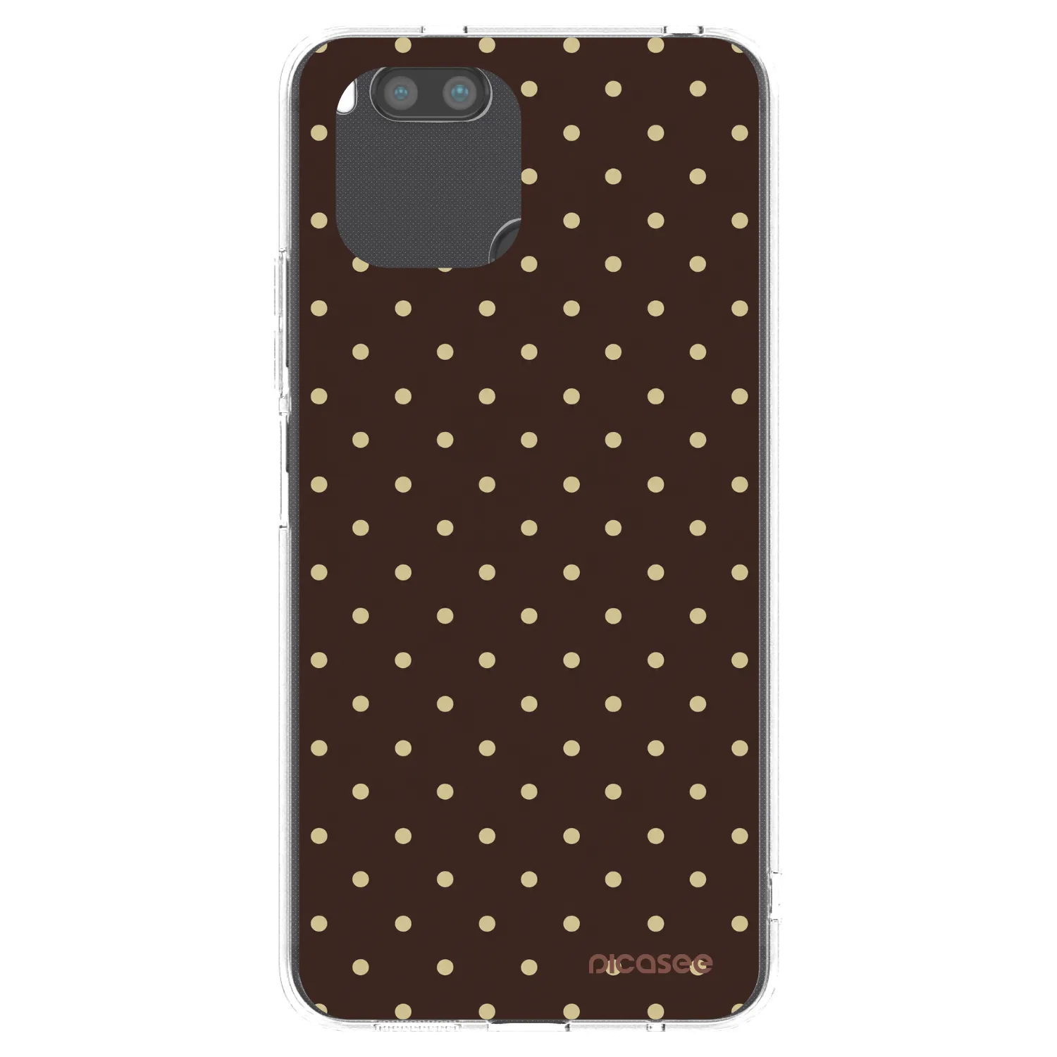 Picasee silikonska prozirna maskica za Xiaomi Redmi A1 - Vanilla Dots & Chocolate