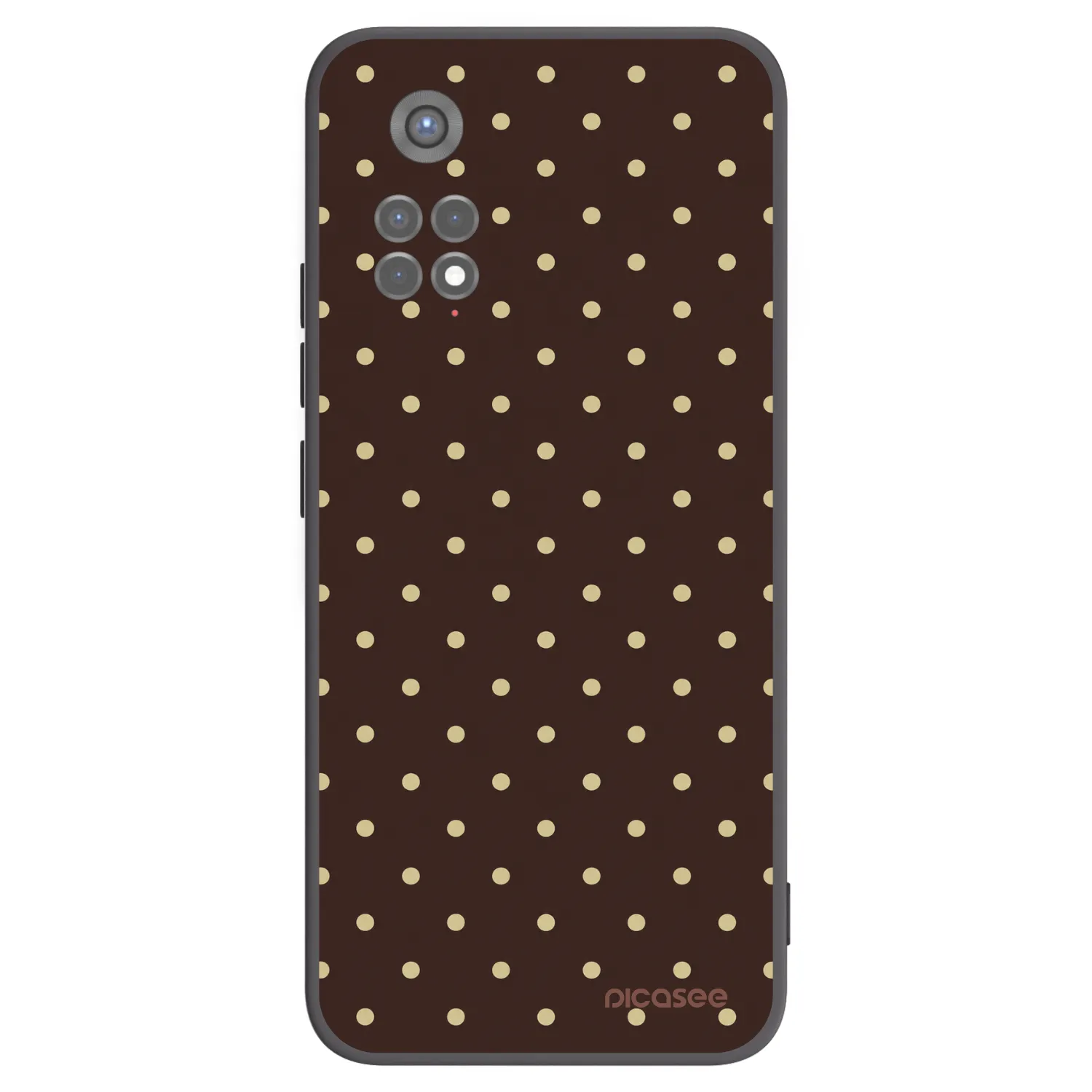 Picasee crna silikonska maskica za Xiaomi Redmi Note 11S 5G - Vanilla Dots & Chocolate