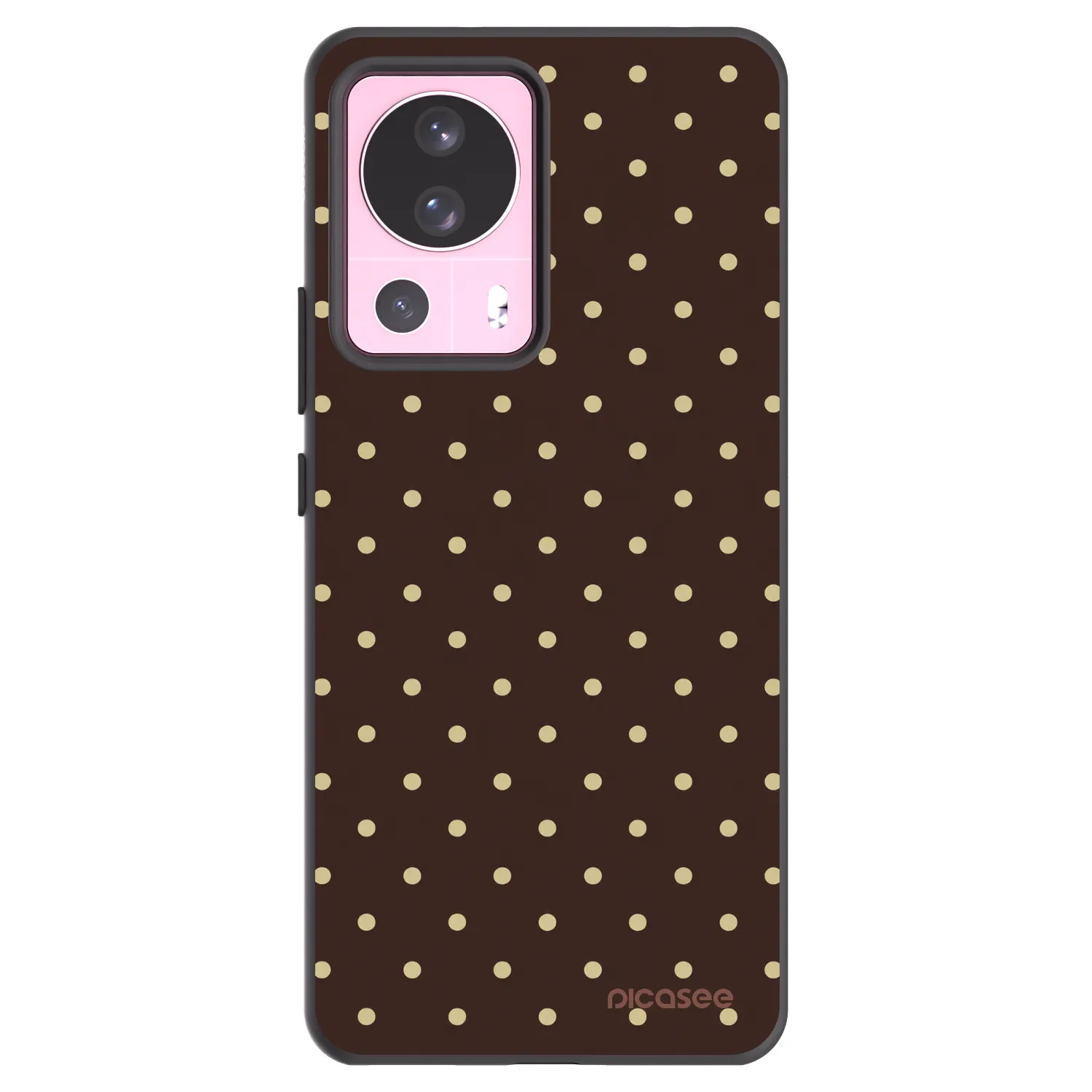 Picasee crna silikonska maskica za Xiaomi 13 Lite - Vanilla Dots & Chocolate