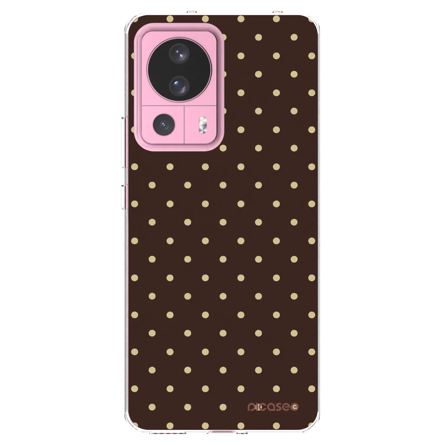 Picasee silikonska prozirna maskica za Xiaomi 13 Lite - Vanilla Dots & Chocolate