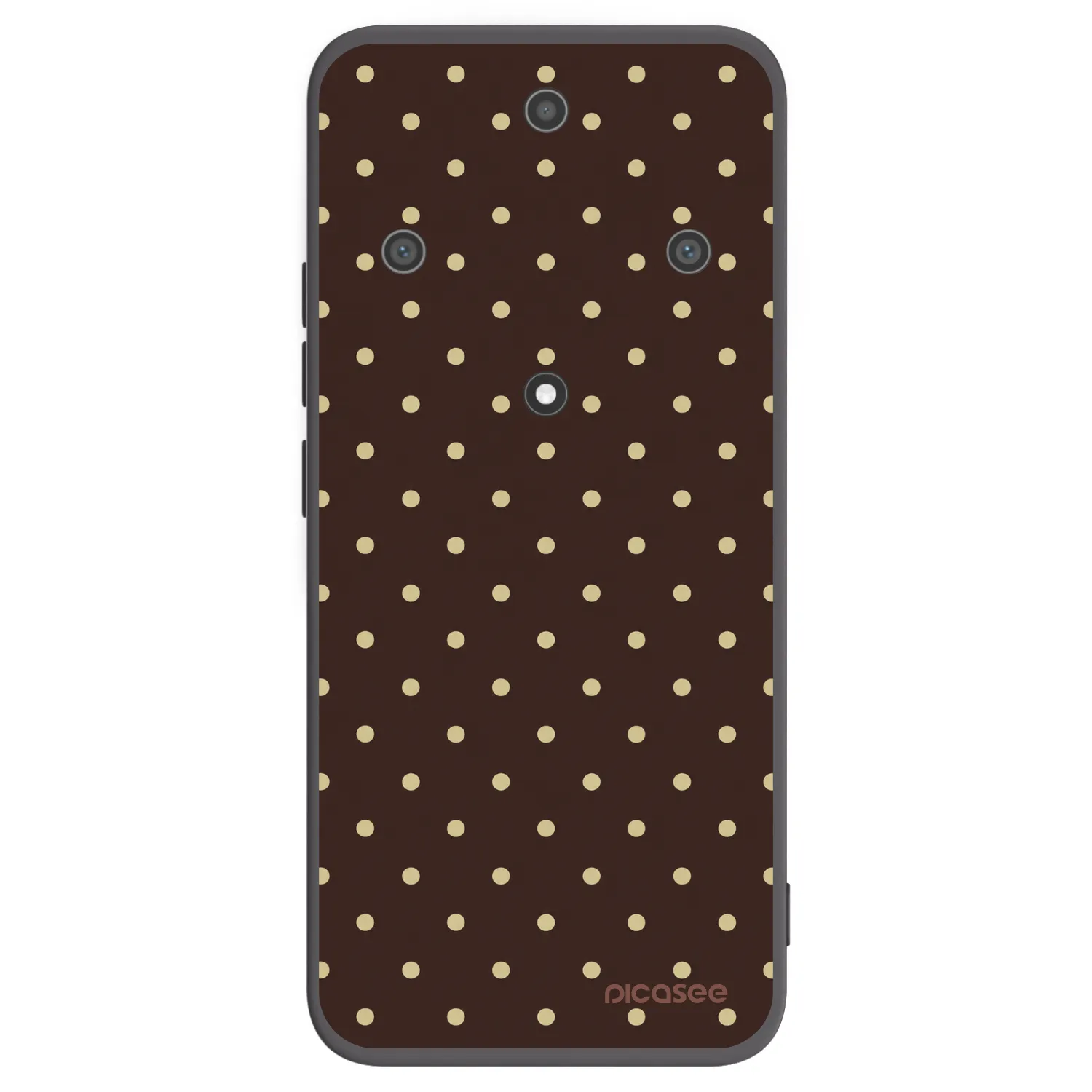 Picasee crna silikonska maskica za Honor Magic5 Lite 5G - Vanilla Dots & Chocolate