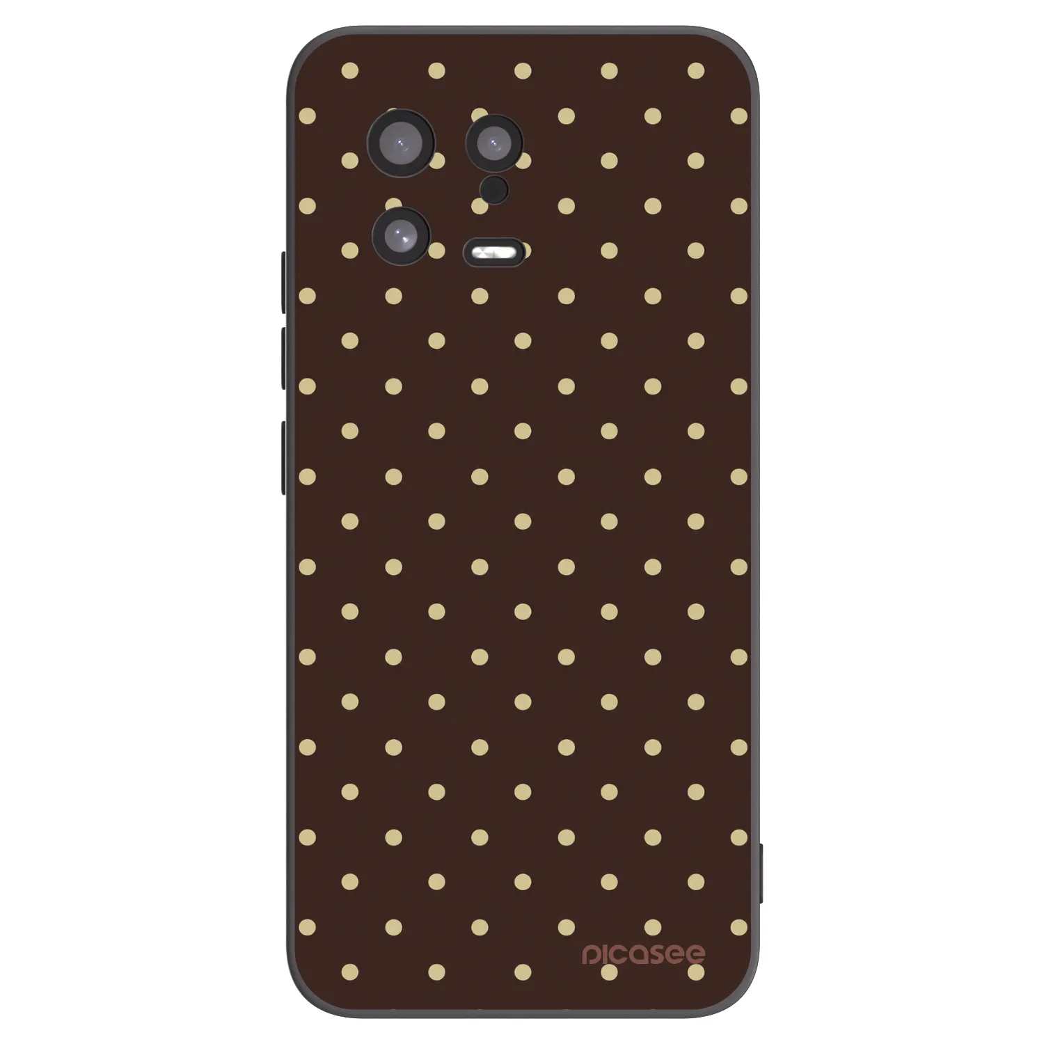 Picasee crna silikonska maskica za Xiaomi 13 - Vanilla Dots & Chocolate