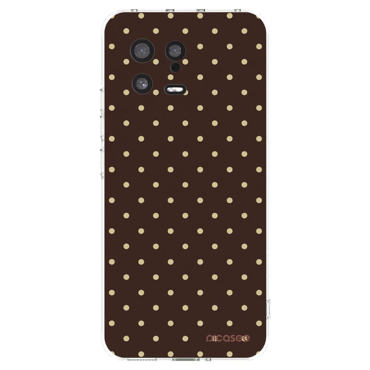 Picasee silikonska prozirna maskica za Xiaomi 13 - Vanilla Dots & Chocolate