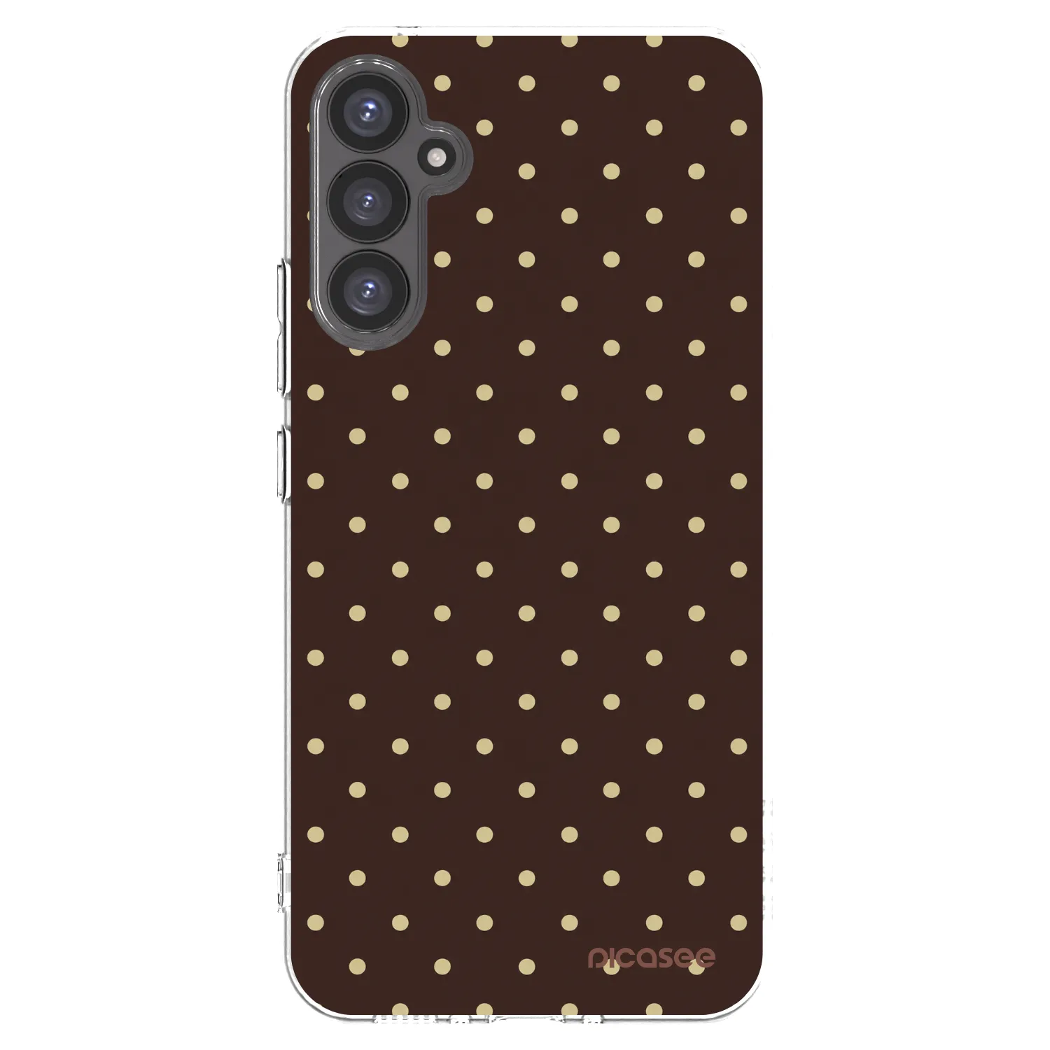 Picasee silikonska prozirna maskica za Samsung Galaxy A34 5G A346B - Vanilla Dots & Chocolate