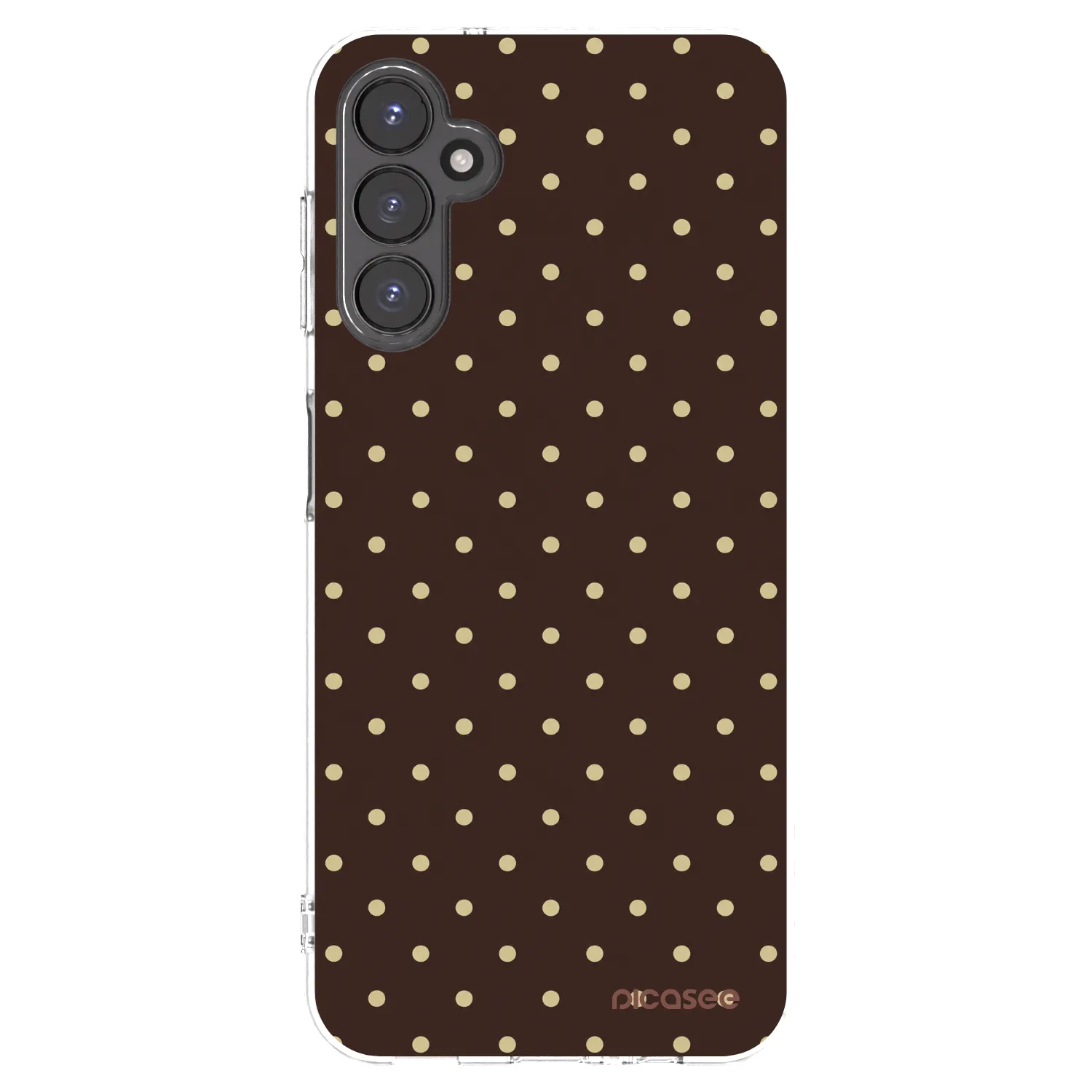 Picasee silikonska prozirna maskica za Samsung Galaxy A14 5G A146P - Vanilla Dots & Chocolate