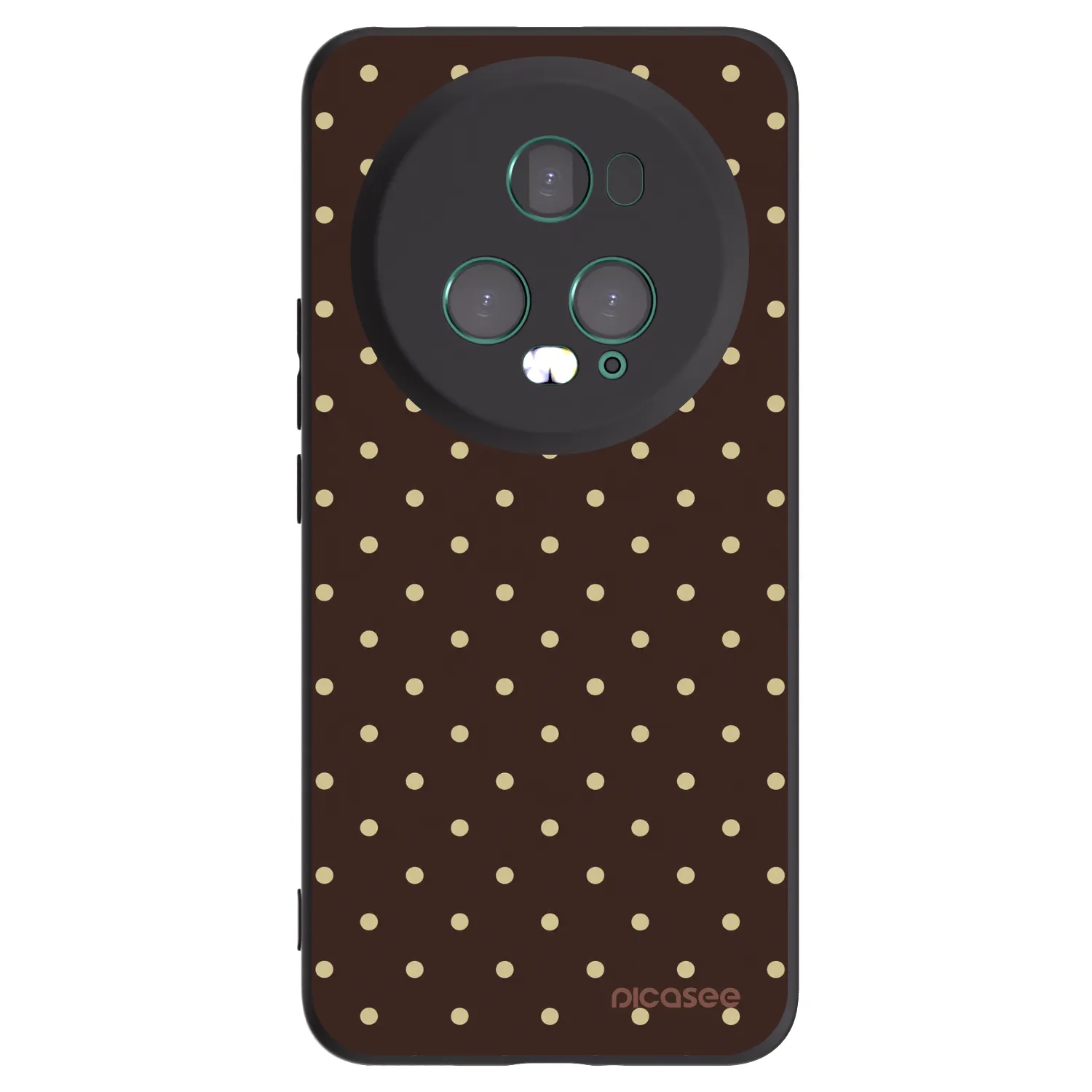 Picasee crna silikonska maskica za Honor Magic5 Pro - Vanilla Dots & Chocolate