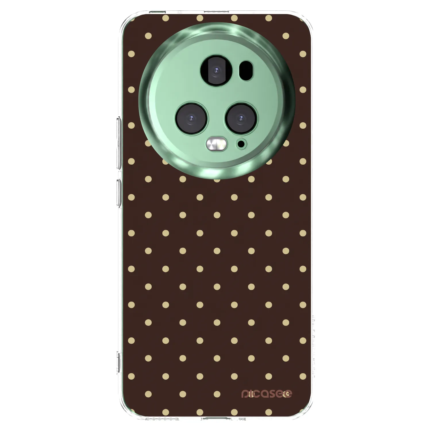 Picasee silikonska prozirna maskica za Honor Magic5 Pro - Vanilla Dots & Chocolate