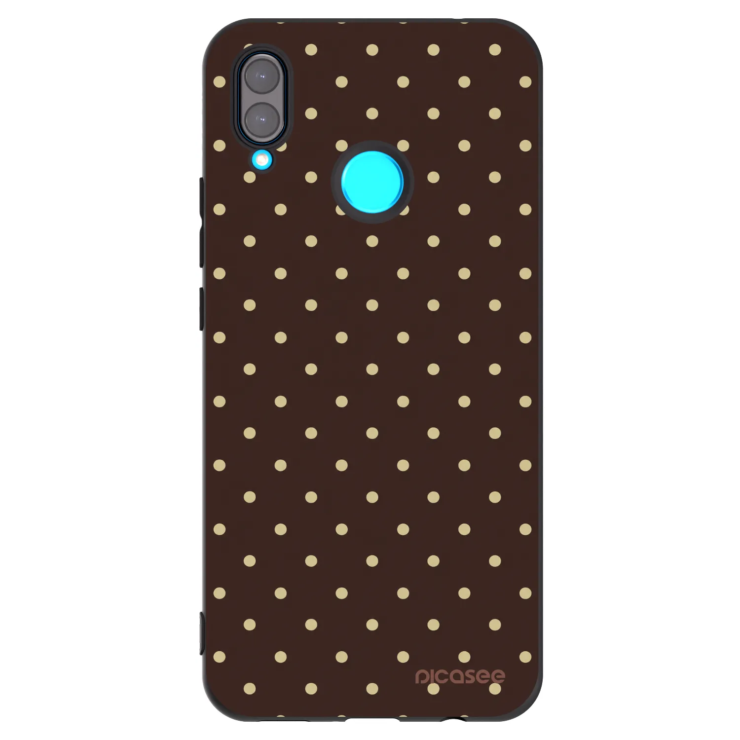 Picasee crna silikonska maskica za Huawei Nova 3 - Vanilla Dots & Chocolate
