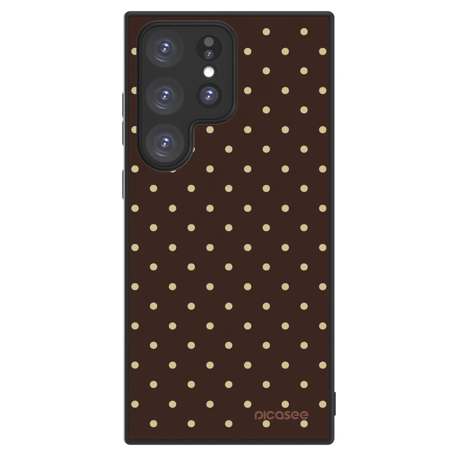 Picasee ULTIMATE CASE PowerShare za Samsung Galaxy S23 Ultra 5G - Vanilla Dots & Chocolate