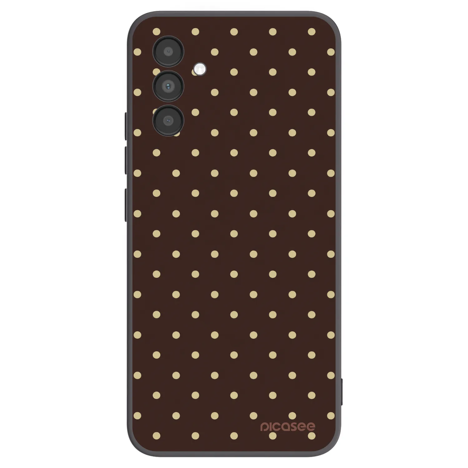 Picasee crna silikonska maskica za Samsung Galaxy A04s A047F - Vanilla Dots & Chocolate