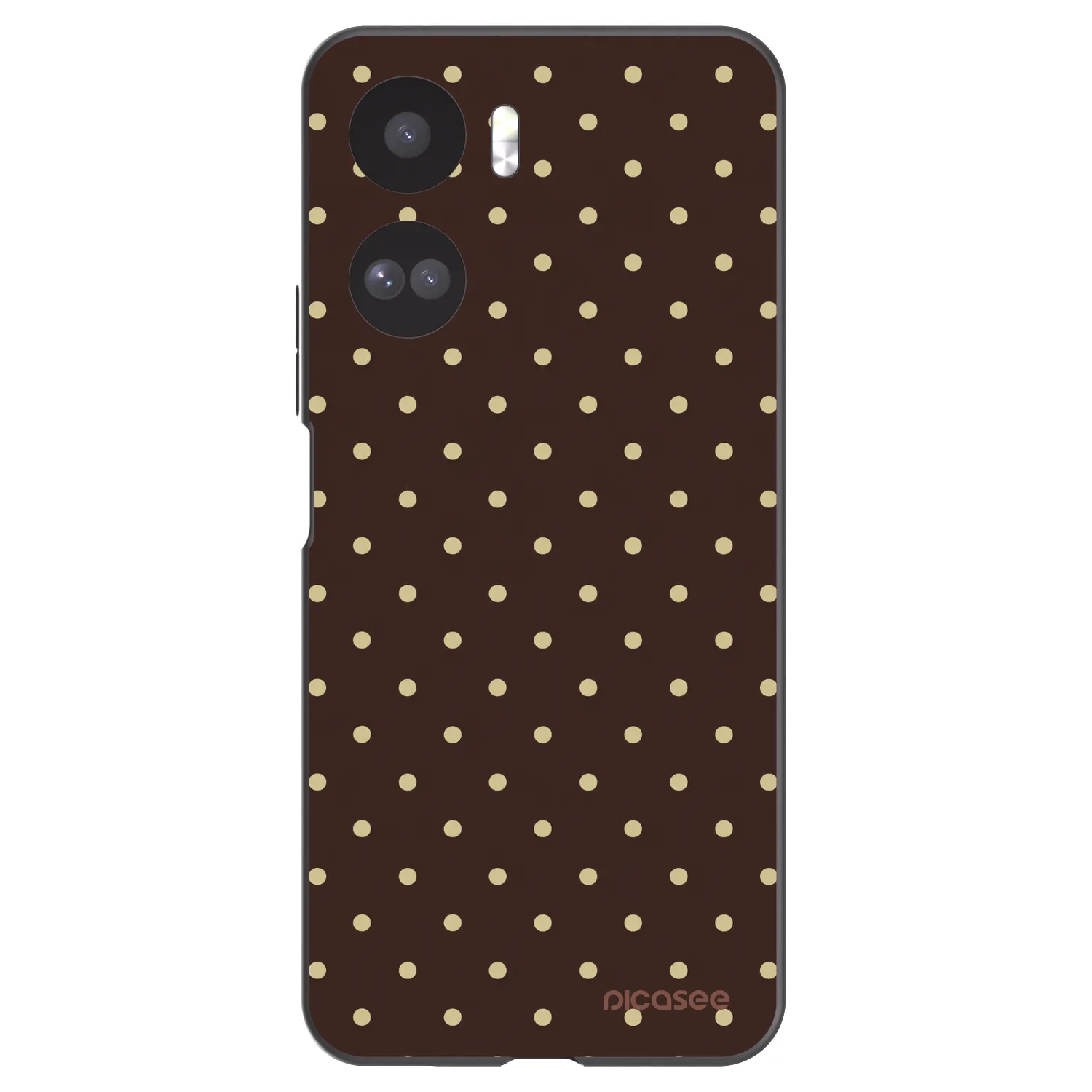 Picasee crna silikonska maskica za Honor 90 Lite 5G - Vanilla Dots & Chocolate