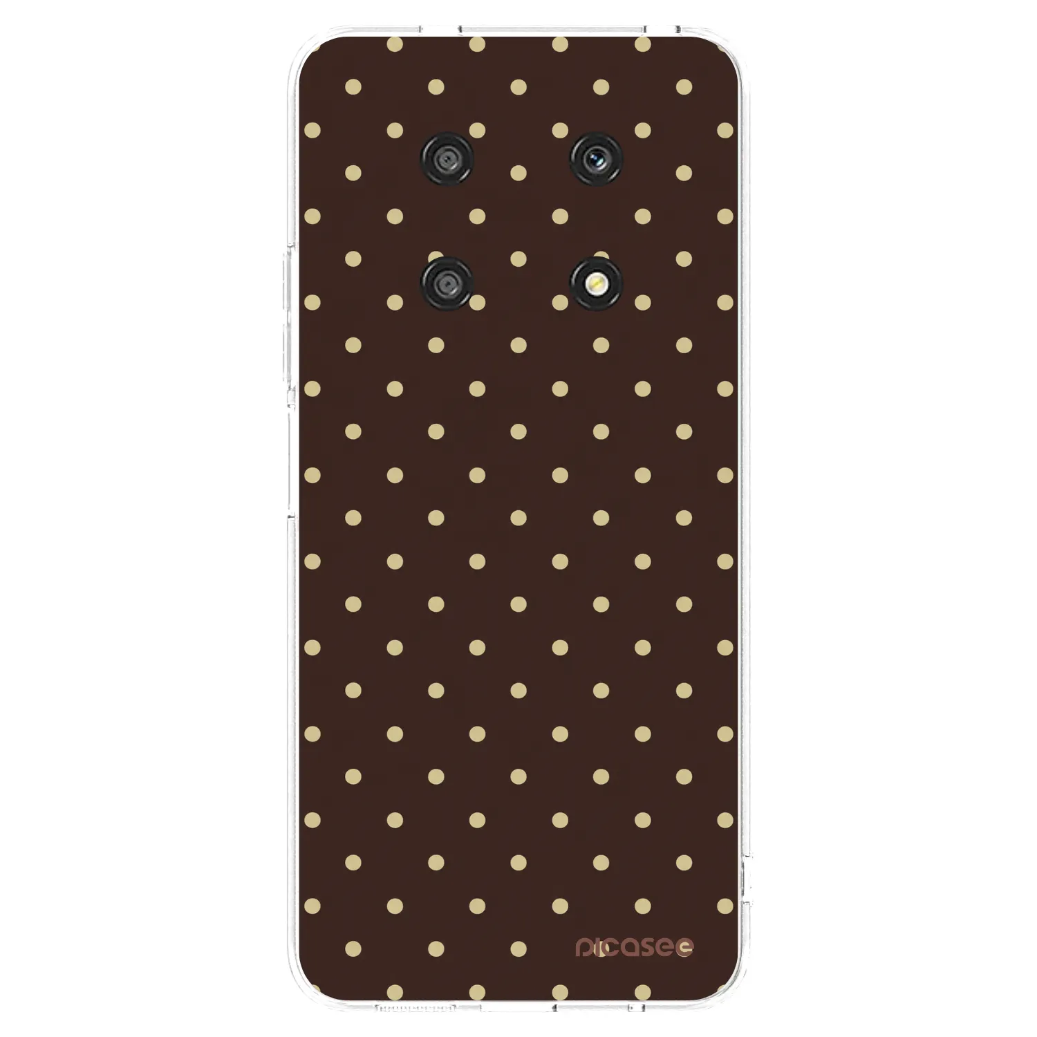 Picasee silikonska prozirna maskica za Honor Magic4 Lite 5G - Vanilla Dots & Chocolate