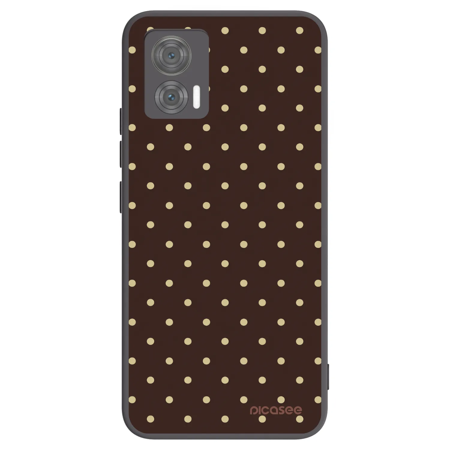 Picasee crna silikonska maskica za Motorola Edge 30 Neo - Vanilla Dots & Chocolate