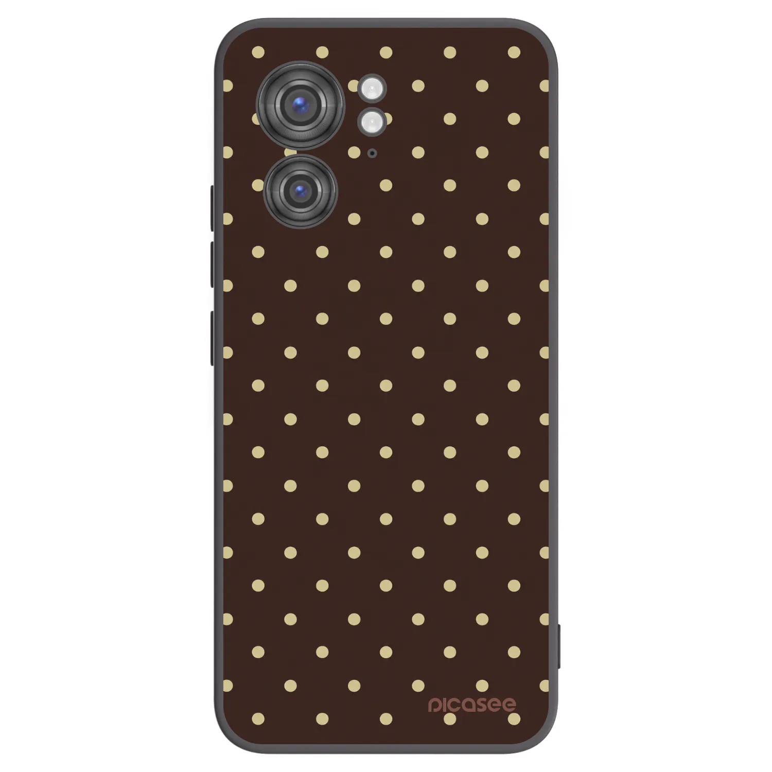 Picasee crna silikonska maskica za Motorola Edge 40 - Vanilla Dots & Chocolate