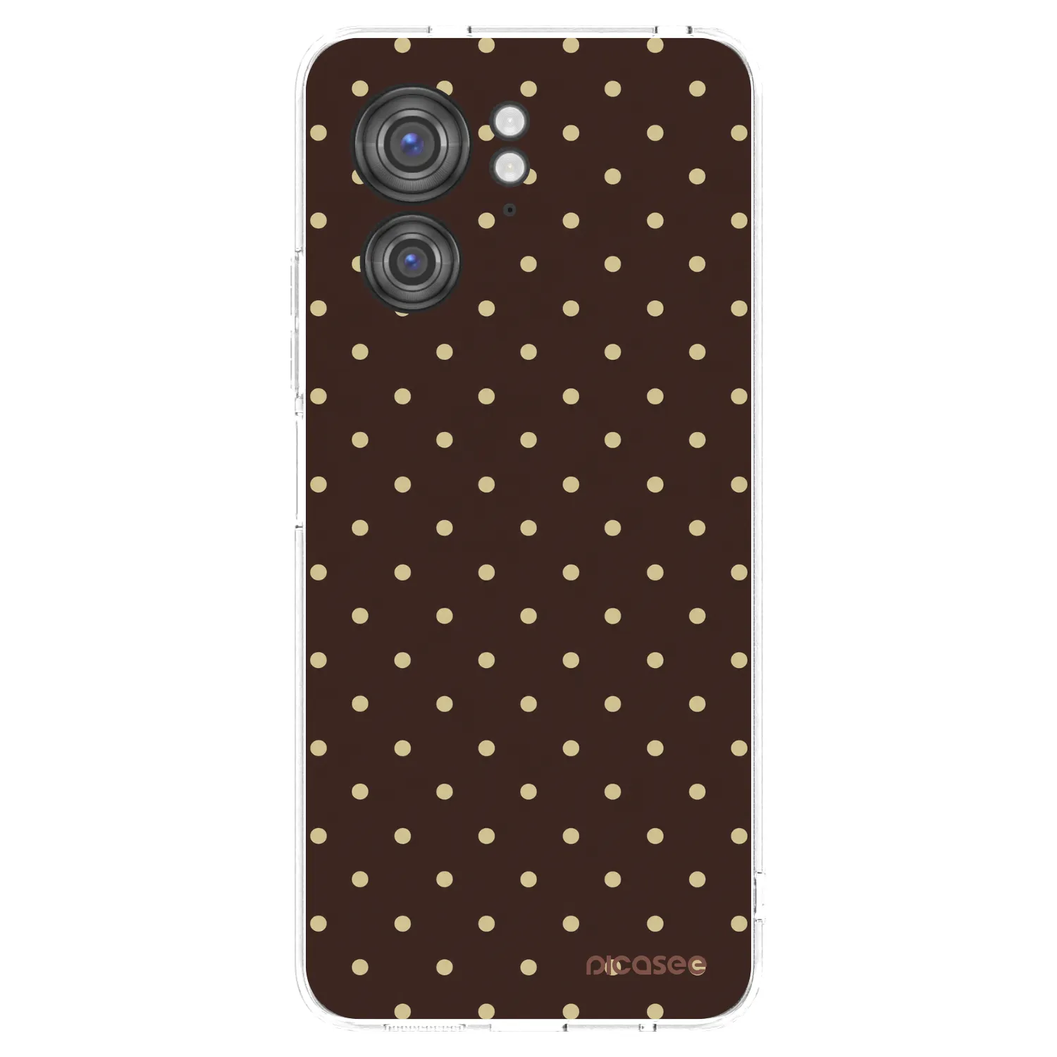 Picasee silikonska prozirna maskica za Motorola Edge 40 - Vanilla Dots & Chocolate