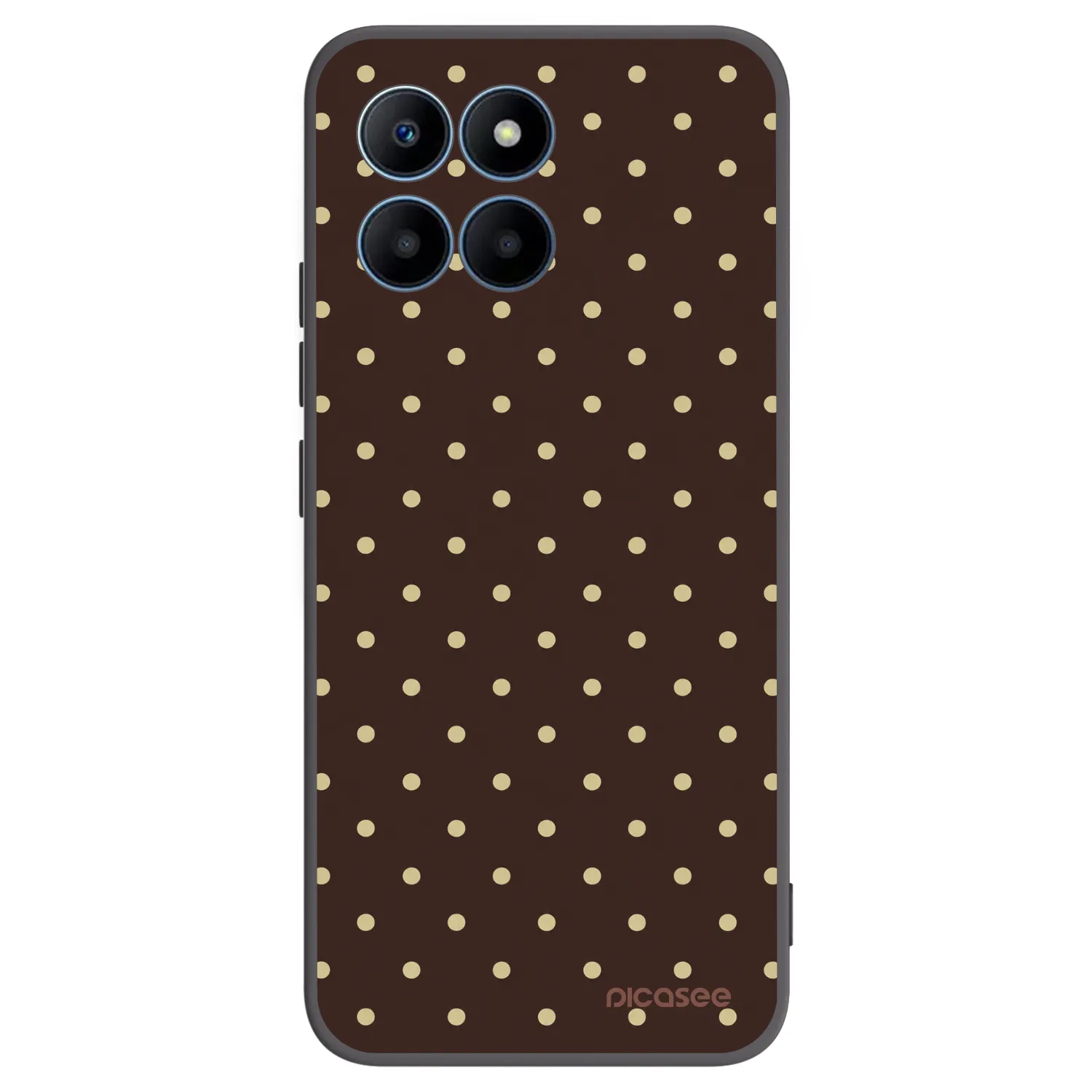 Picasee crna silikonska maskica za Honor 70 Lite - Vanilla Dots & Chocolate