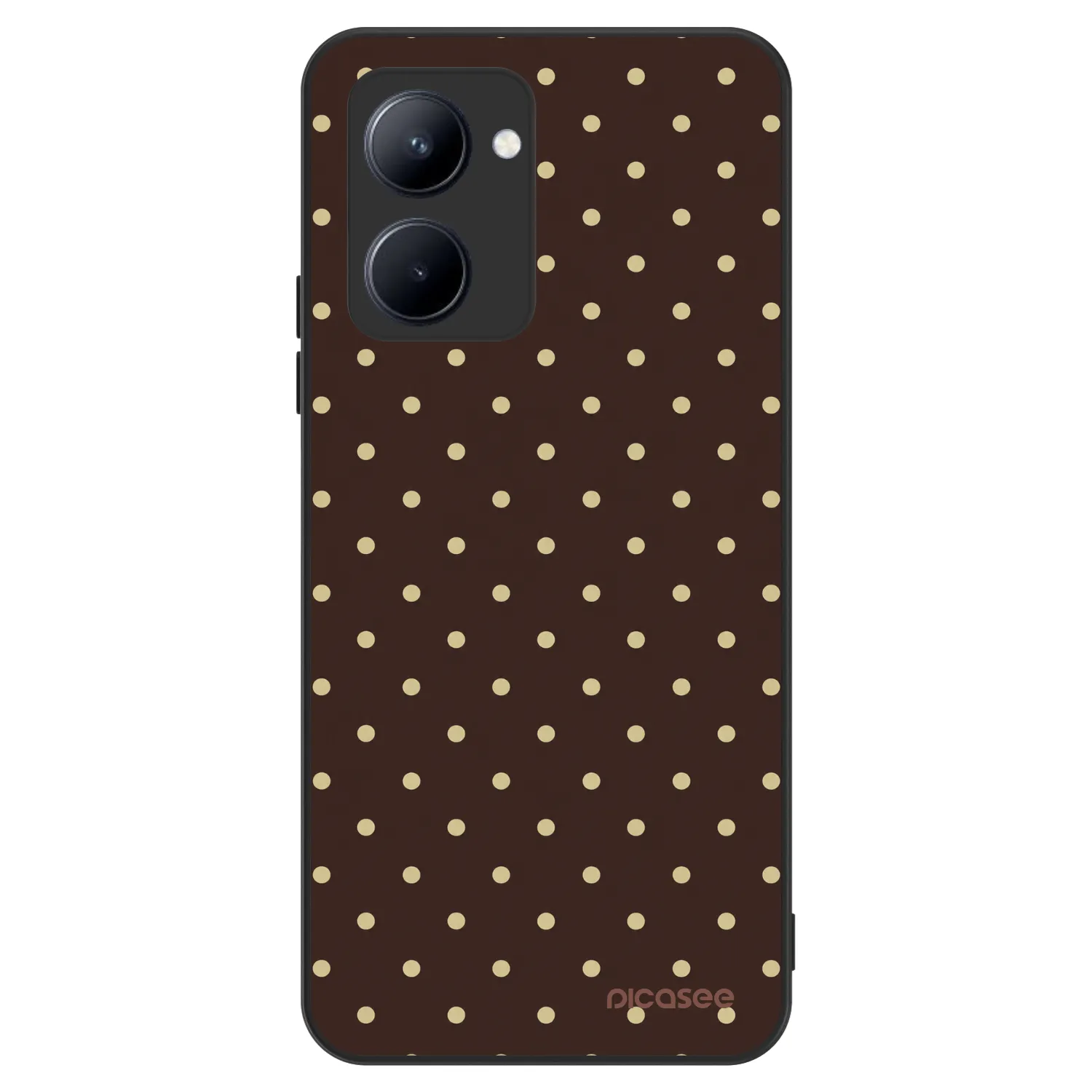 Picasee ULTIMATE CASE za Realme C33 (2023) - Vanilla Dots & Chocolate