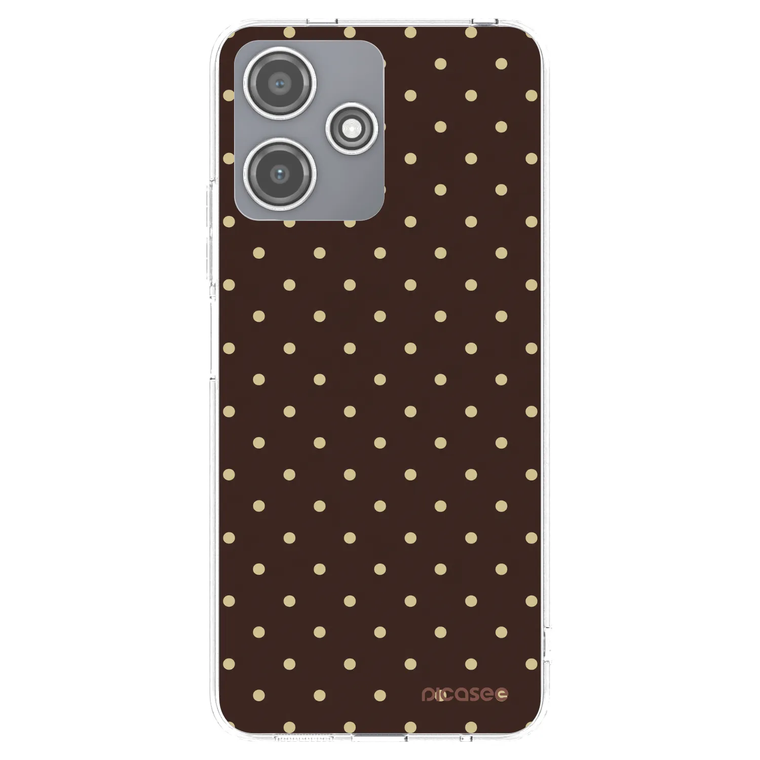 Picasee silikonska prozirna maskica za Xiaomi Redmi 12 5G - Vanilla Dots & Chocolate