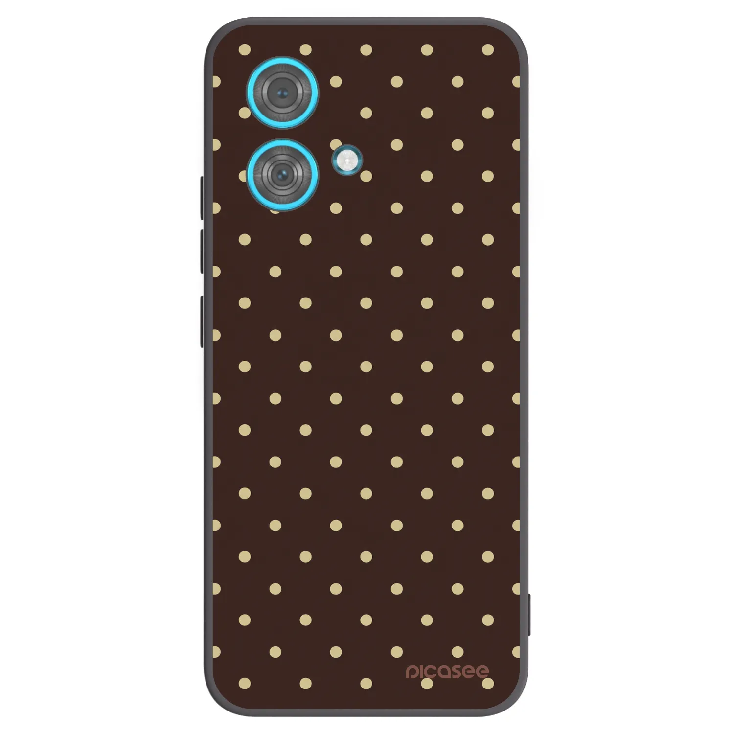 Picasee crna silikonska maskica za Motorola Edge 40 Neo - Vanilla Dots & Chocolate
