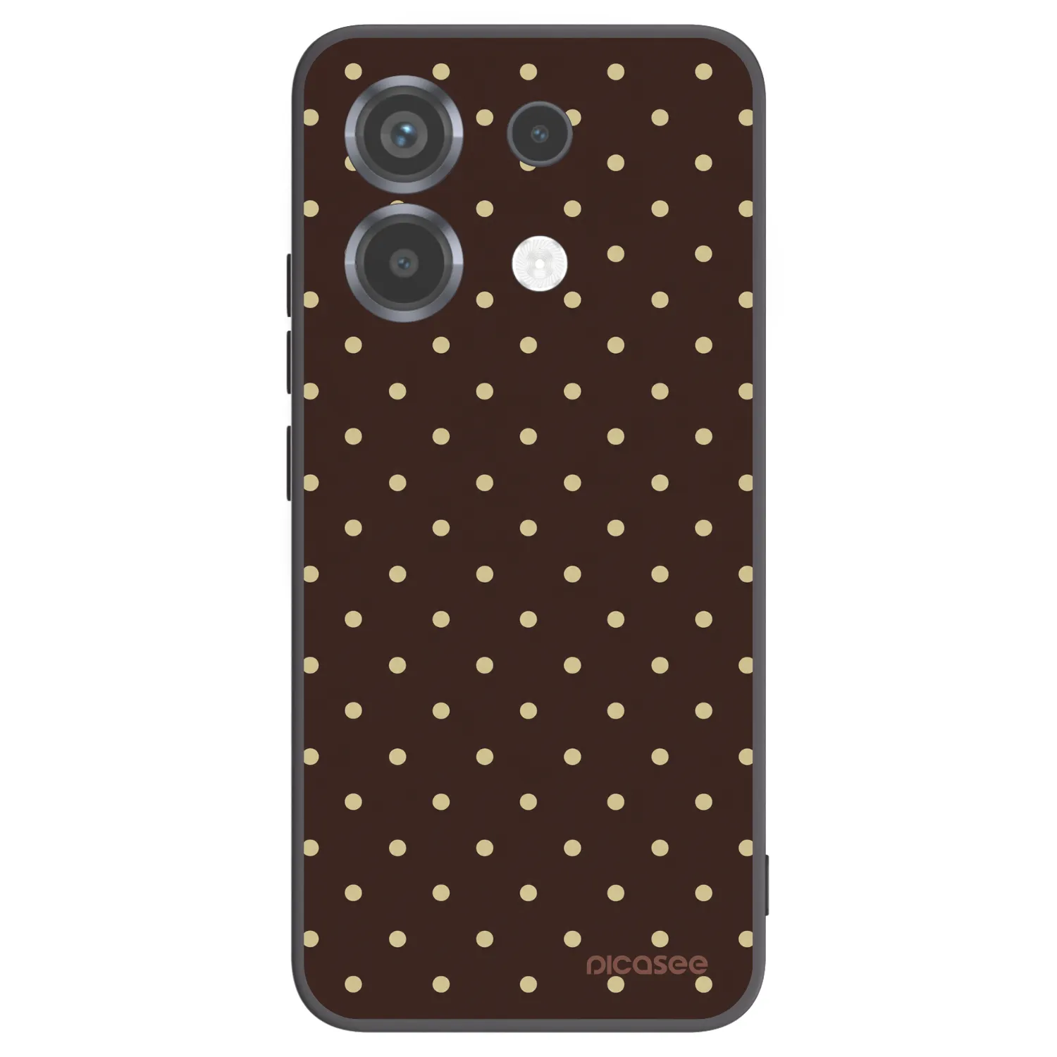 Picasee crna silikonska maskica za Xiaomi Poco X6 - Vanilla Dots & Chocolate