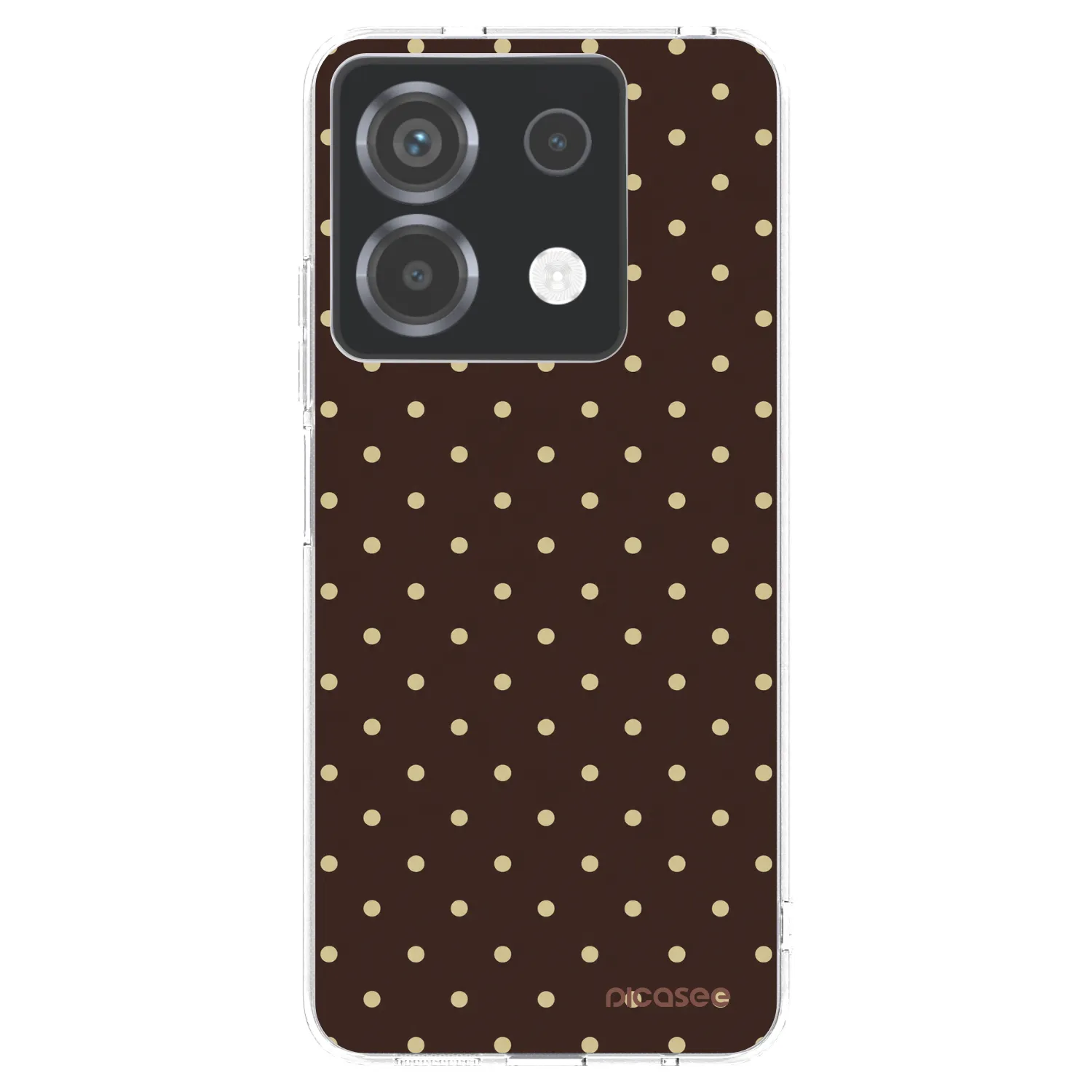 Picasee silikonska prozirna maskica za Xiaomi Poco X6 - Vanilla Dots & Chocolate