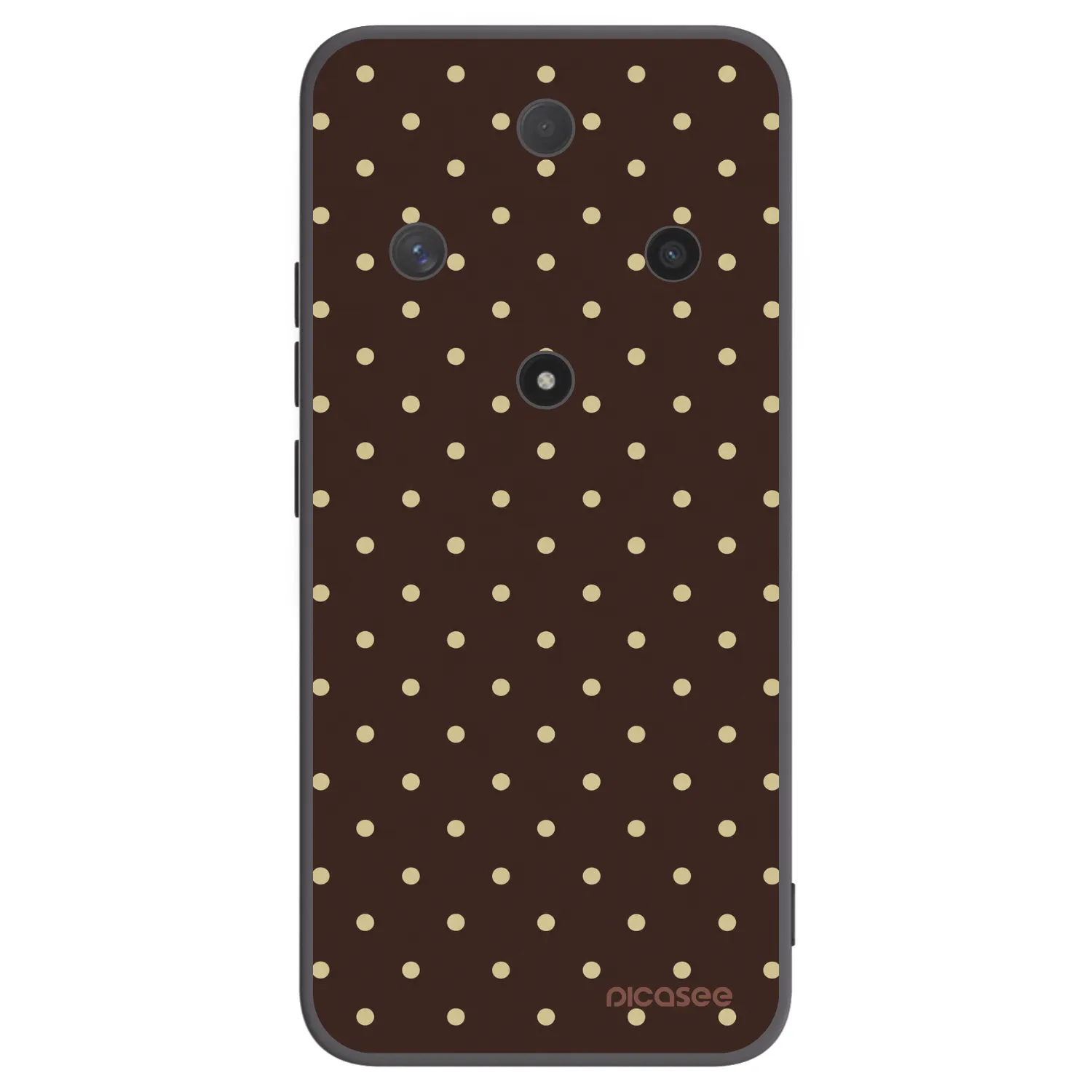 Picasee crna silikonska maskica za Honor Magic6 Lite 5G - Vanilla Dots & Chocolate