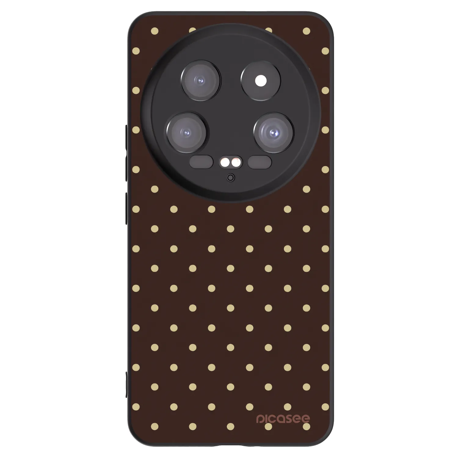 Picasee crna silikonska maskica za Xiaomi 14 Ultra - Vanilla Dots & Chocolate