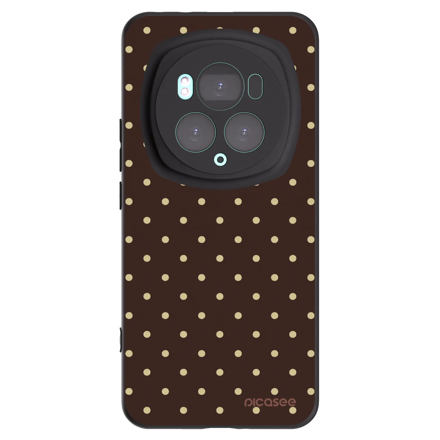 Picasee crna silikonska maskica za Honor Magic6 Pro - Vanilla Dots & Chocolate