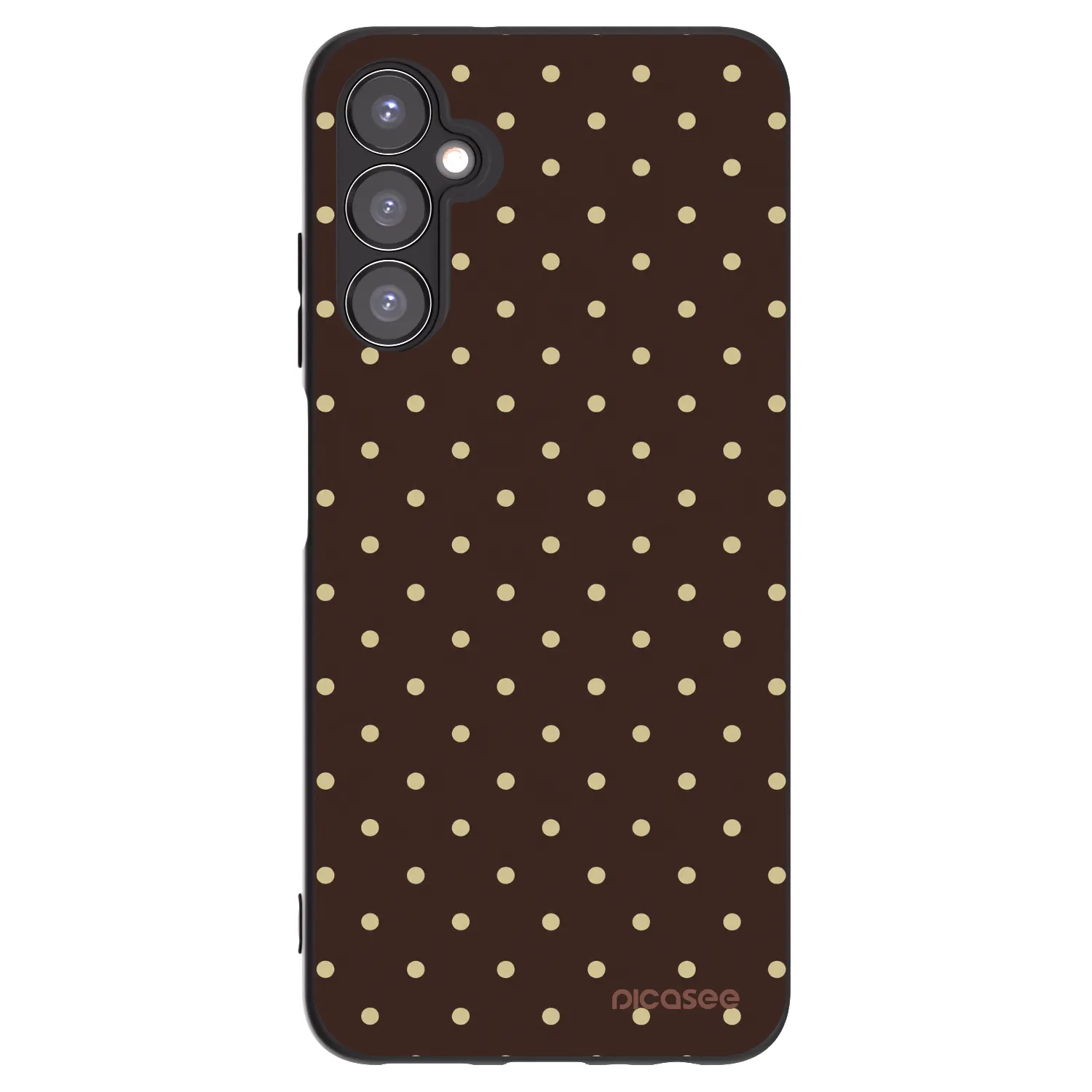 Picasee crna silikonska maskica za Samsung Galaxy A05s A057G - Vanilla Dots & Chocolate