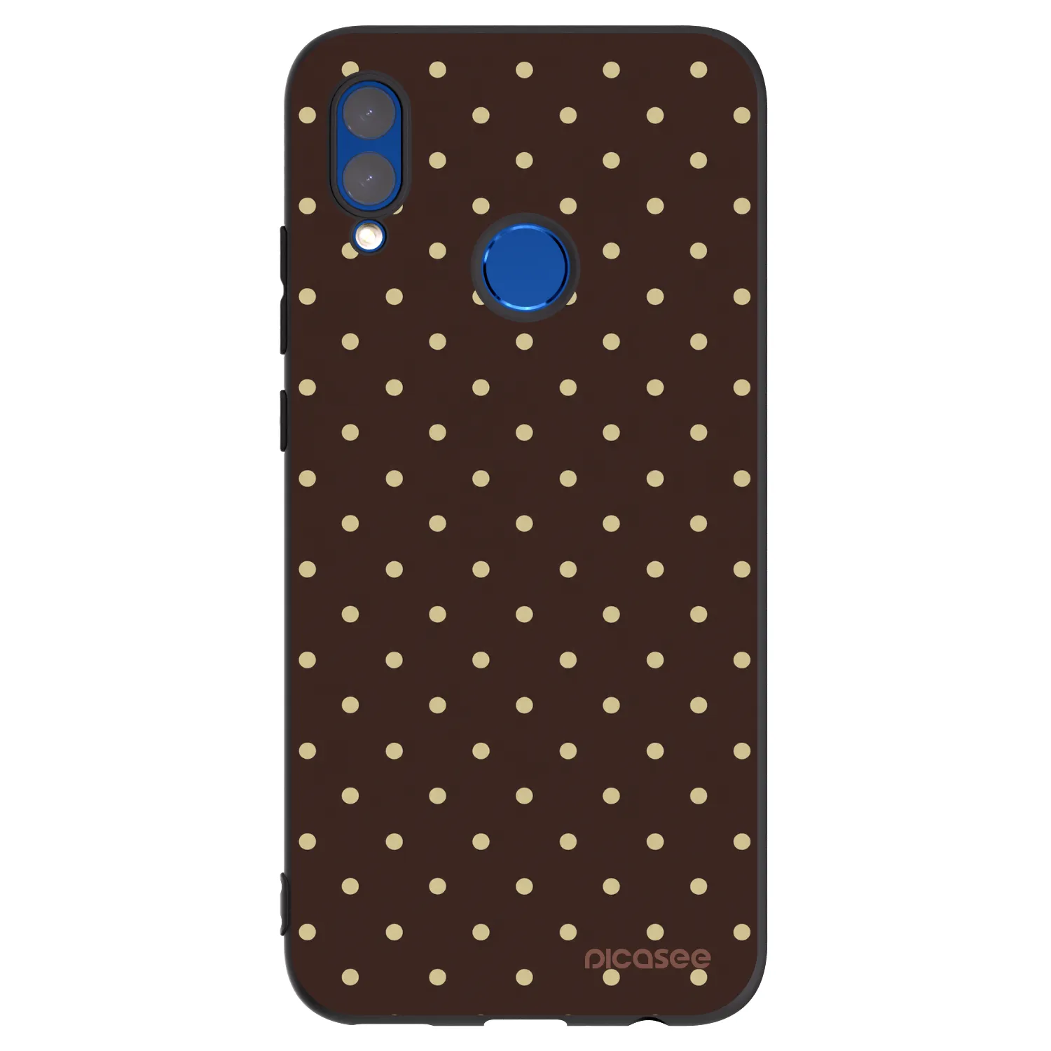Picasee crna silikonska maskica za Honor 10 Lite - Vanilla Dots & Chocolate
