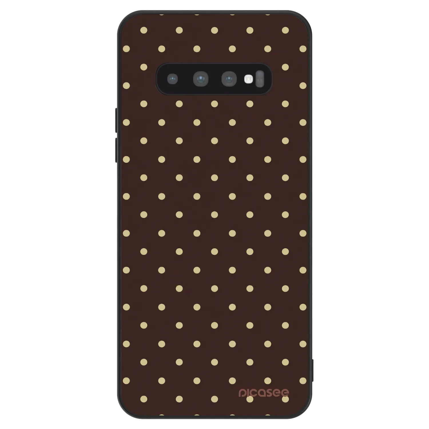 Picasee ULTIMATE CASE za Samsung Galaxy S10 Plus G975 - Vanilla Dots & Chocolate