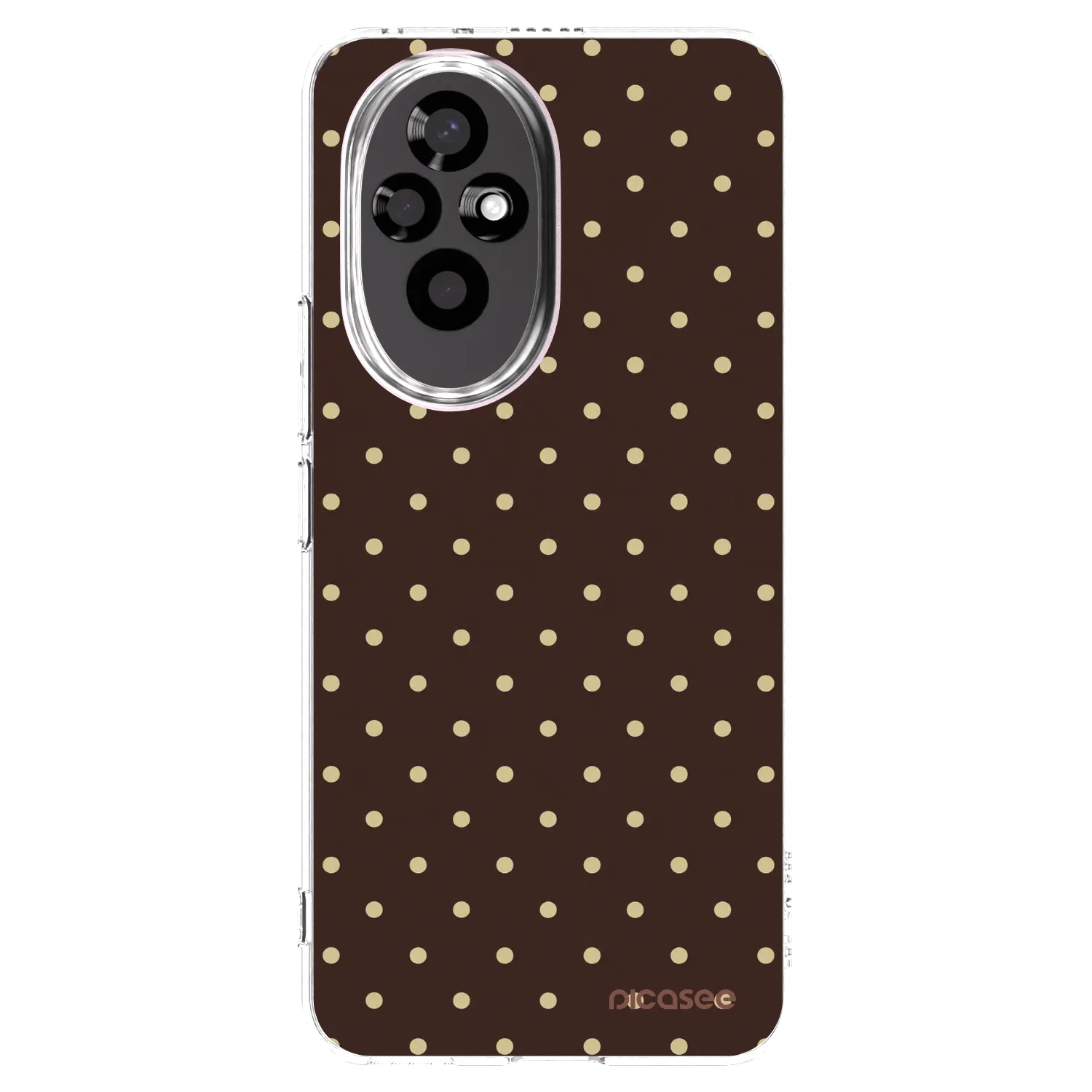 Picasee silikonska prozirna maskica za Honor 200 5G - Vanilla Dots & Chocolate