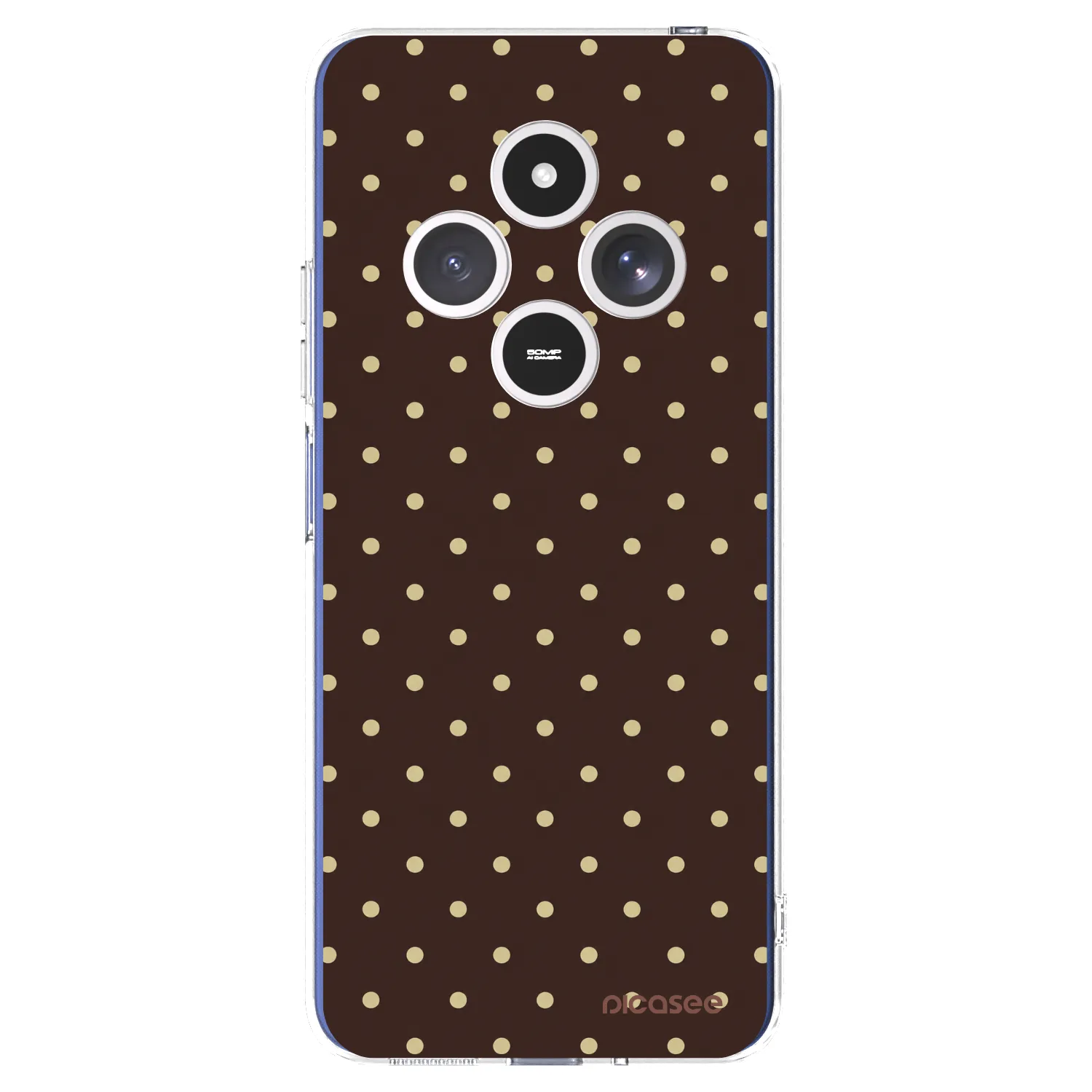Picasee silikonska prozirna maskica za Xiaomi Redmi 14C - Vanilla Dots & Chocolate