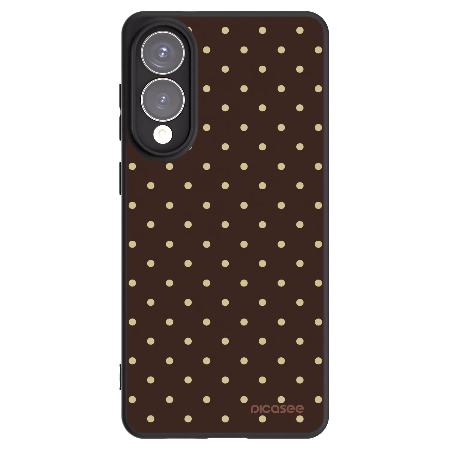 Picasee crna silikonska maskica za Samsung Galaxy S25 Edge 5G - Vanilla Dots & Chocolate