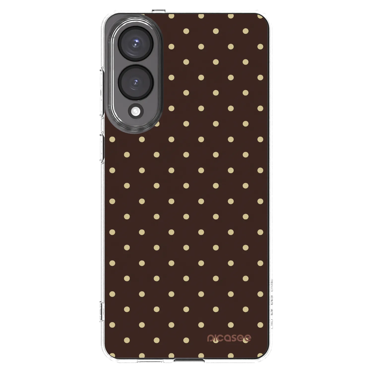 Picasee silikonska prozirna maskica za Samsung Galaxy S25 Edge 5G - Vanilla Dots & Chocolate