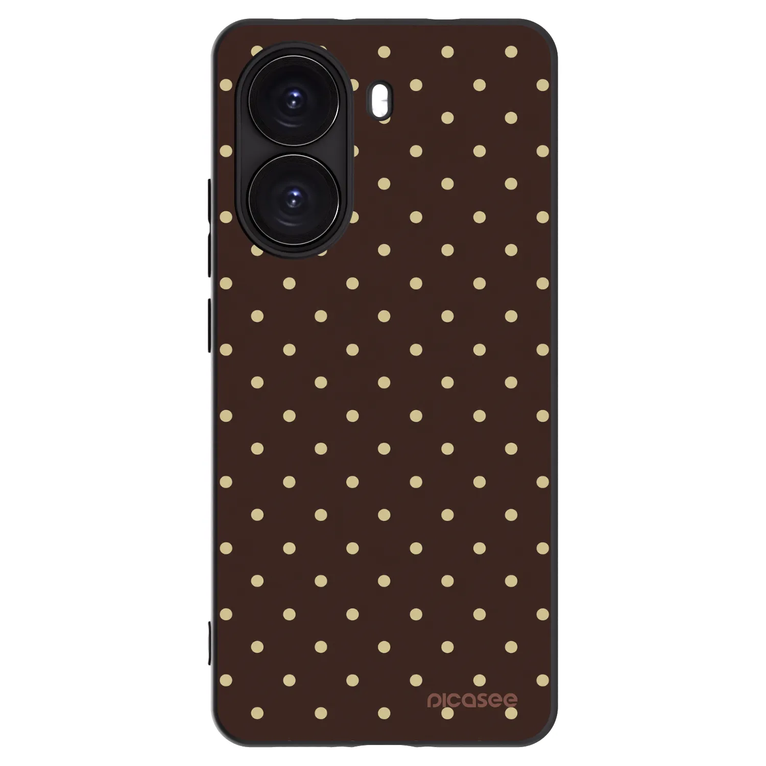 Picasee crna silikonska maskica za Xiaomi Poco X7 Pro 5G - Vanilla Dots & Chocolate