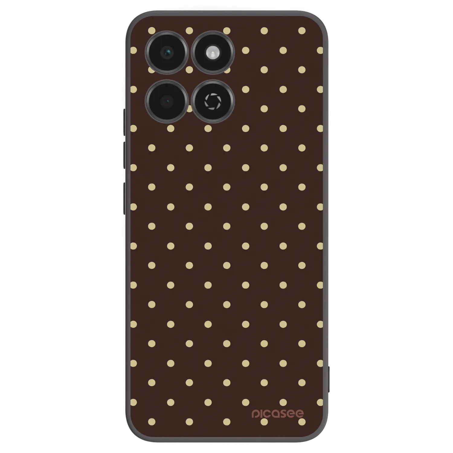 Picasee crna silikonska maskica za Honor 200 Smart 5G - Vanilla Dots & Chocolate