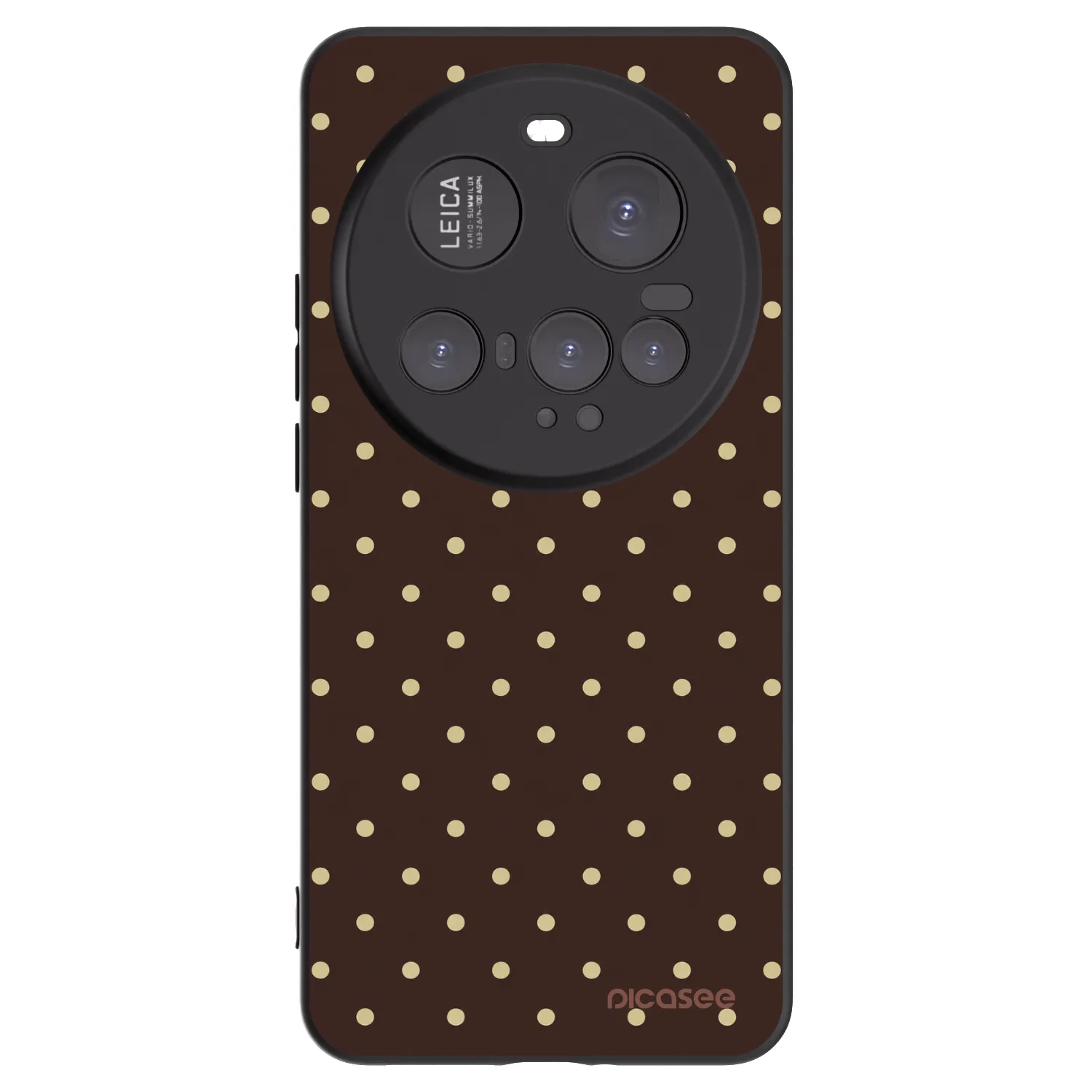 Picasee crna silikonska maskica za Xiaomi 15 Ultra - Vanilla Dots & Chocolate