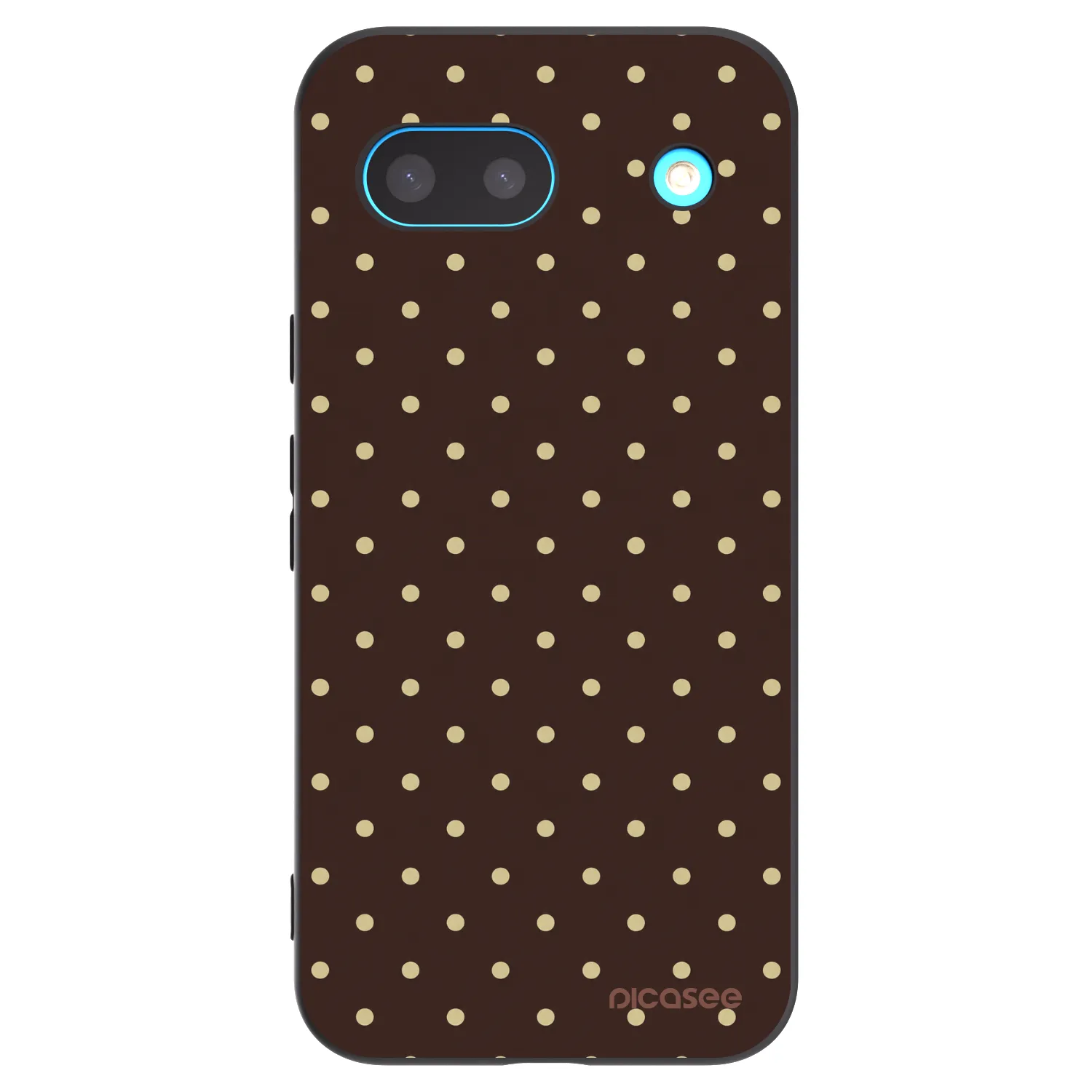 Picasee crna silikonska maskica za Google Pixel 8 - Vanilla Dots & Chocolate