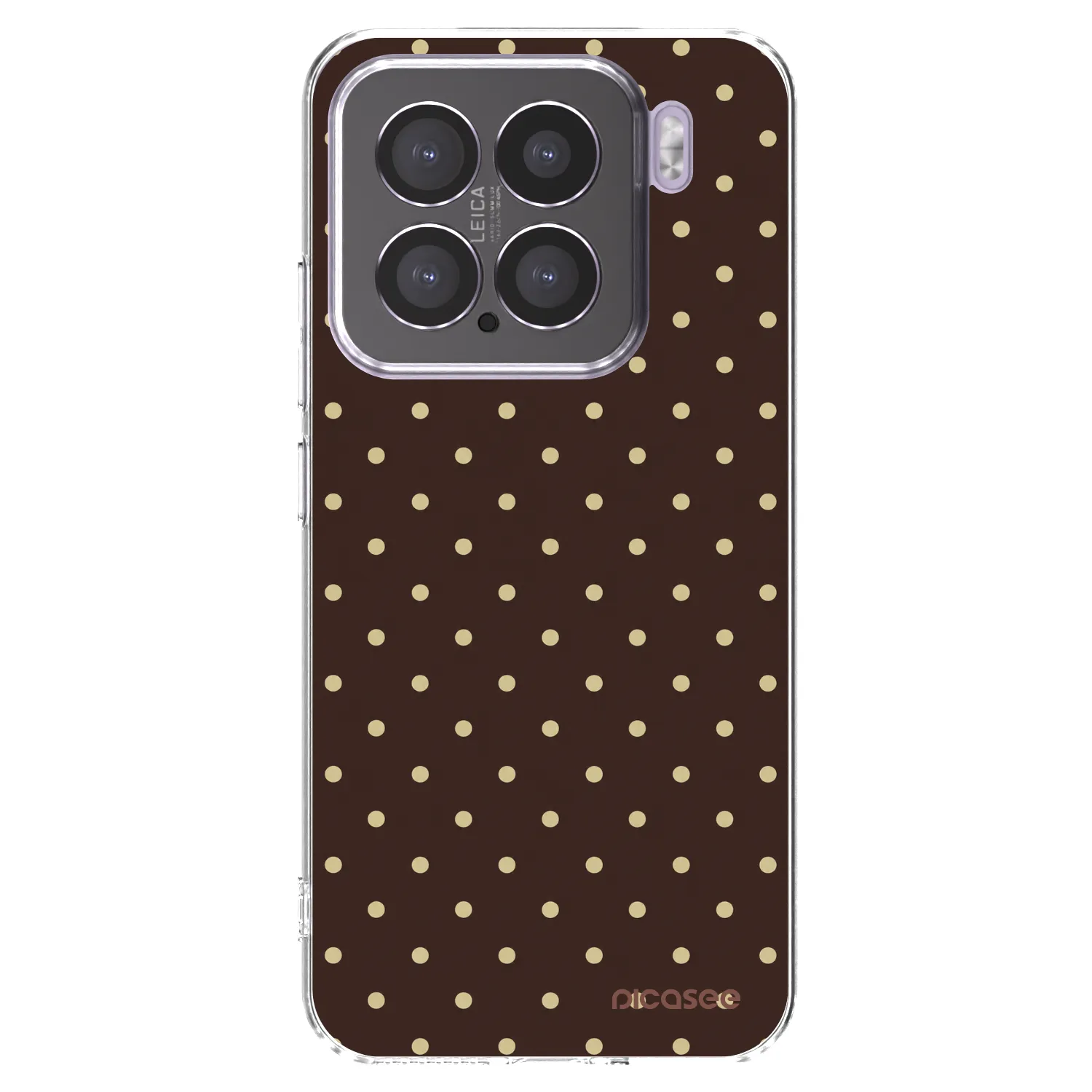 Picasee silikonska prozirna maskica za Xiaomi 15 - Vanilla Dots & Chocolate