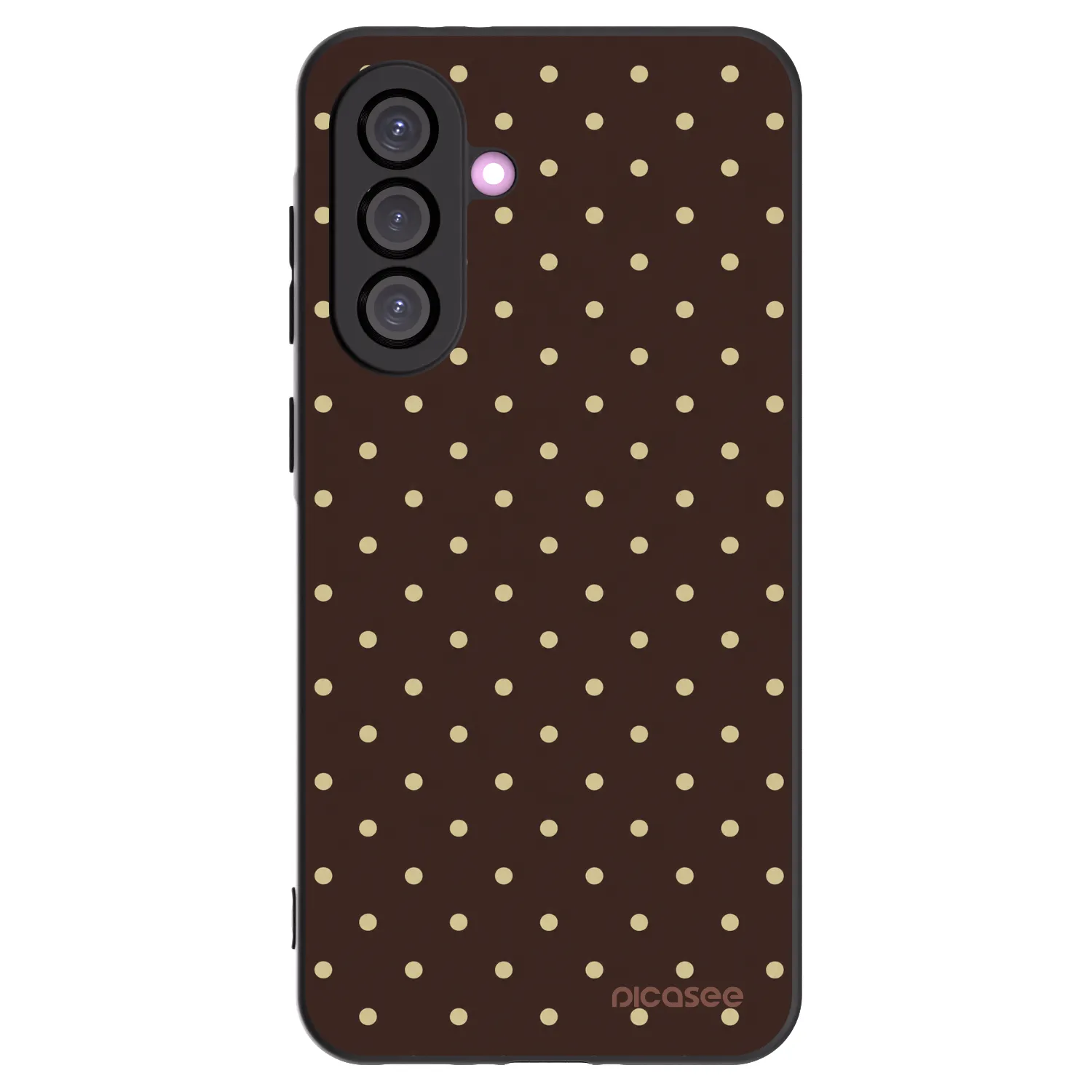 Picasee crna silikonska maskica za Samsung Galaxy A56 5G A566B - Vanilla Dots & Chocolate
