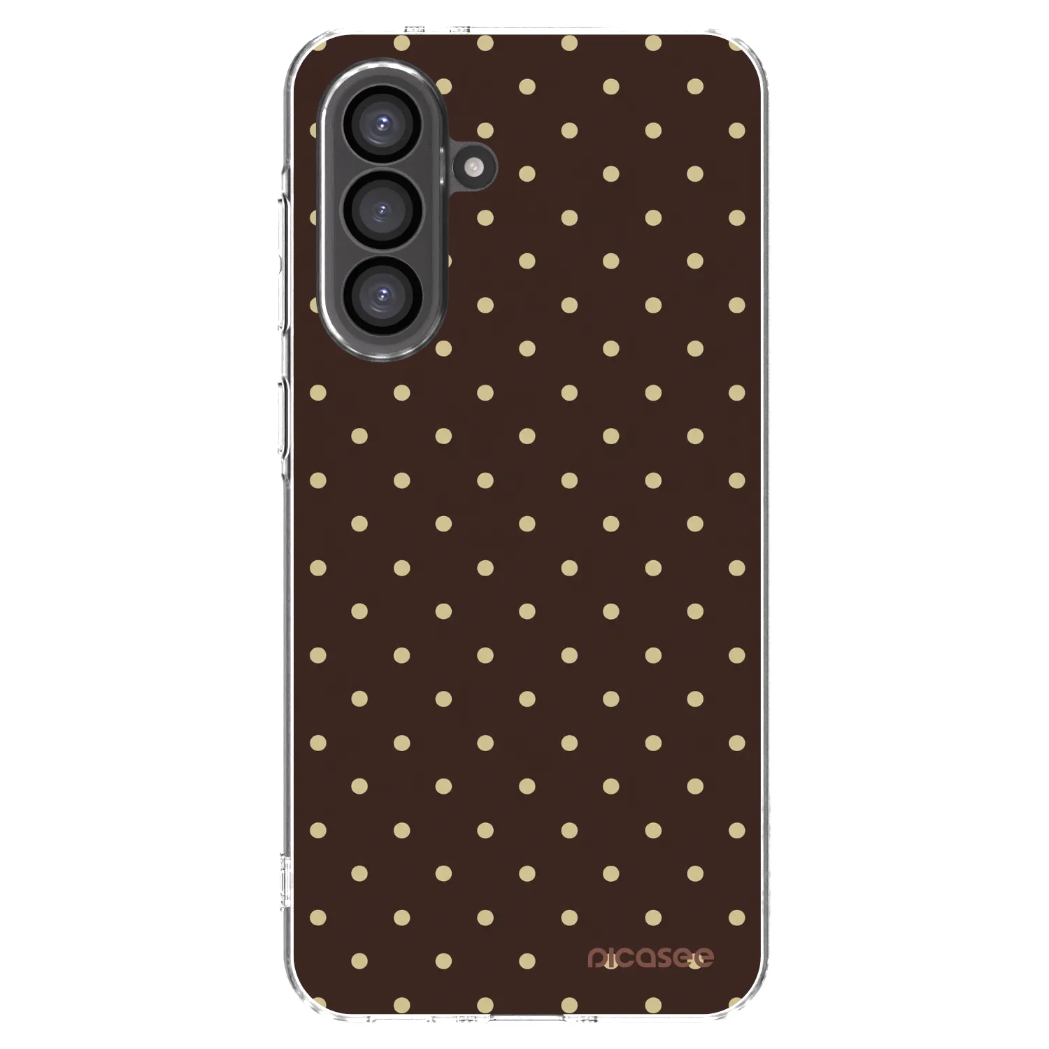 Picasee silikonska prozirna maskica za Samsung Galaxy A36 5G - Vanilla Dots & Chocolate