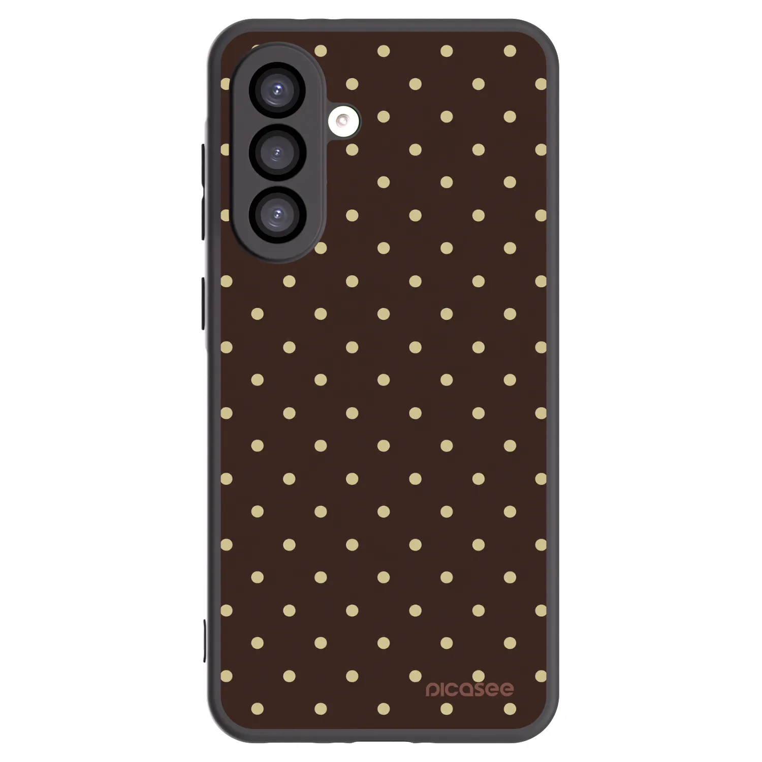 Picasee crna silikonska maskica za Samsung Galaxy A26 5G A266B - Vanilla Dots & Chocolate