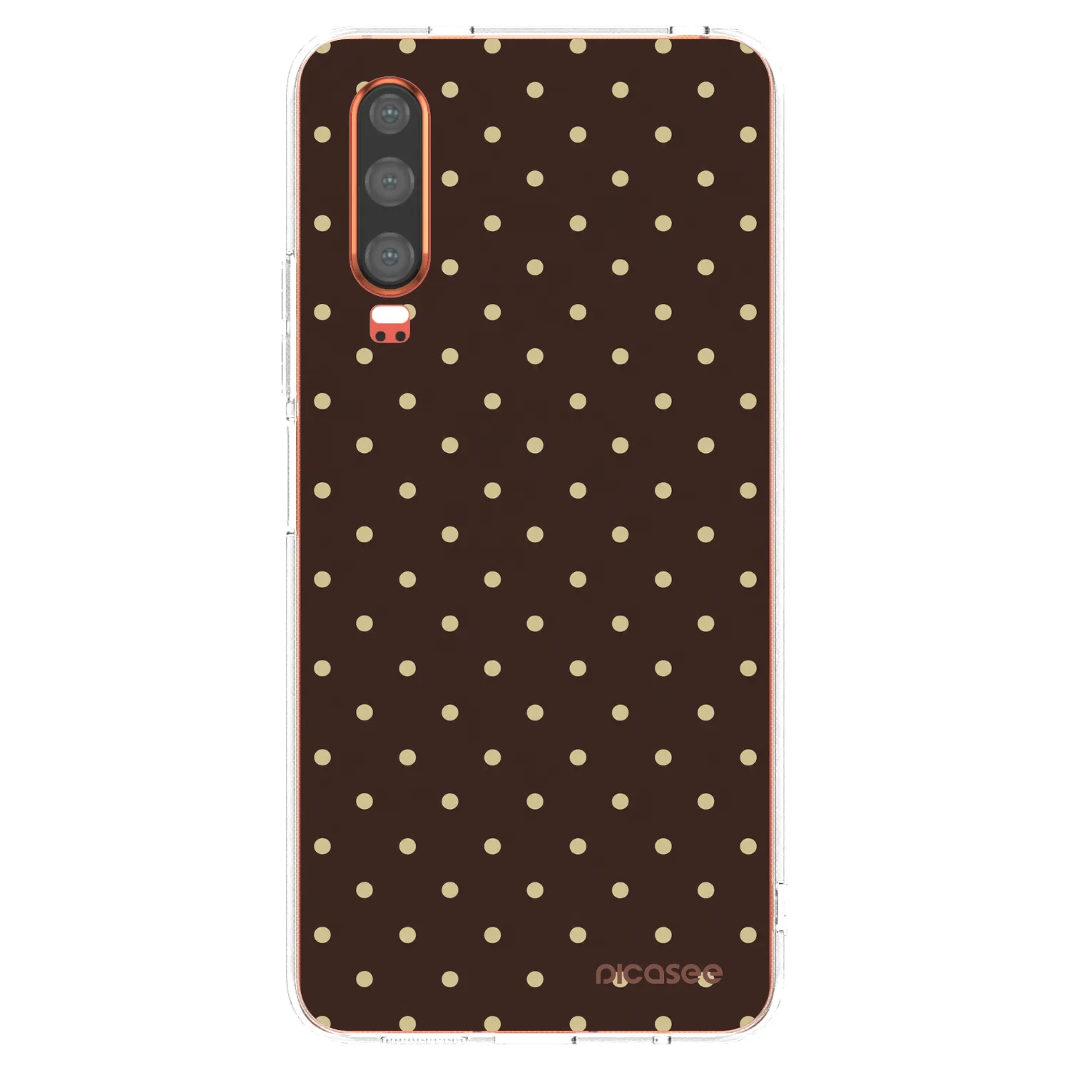 Picasee silikonska prozirna maskica za Huawei P30 - Vanilla Dots & Chocolate