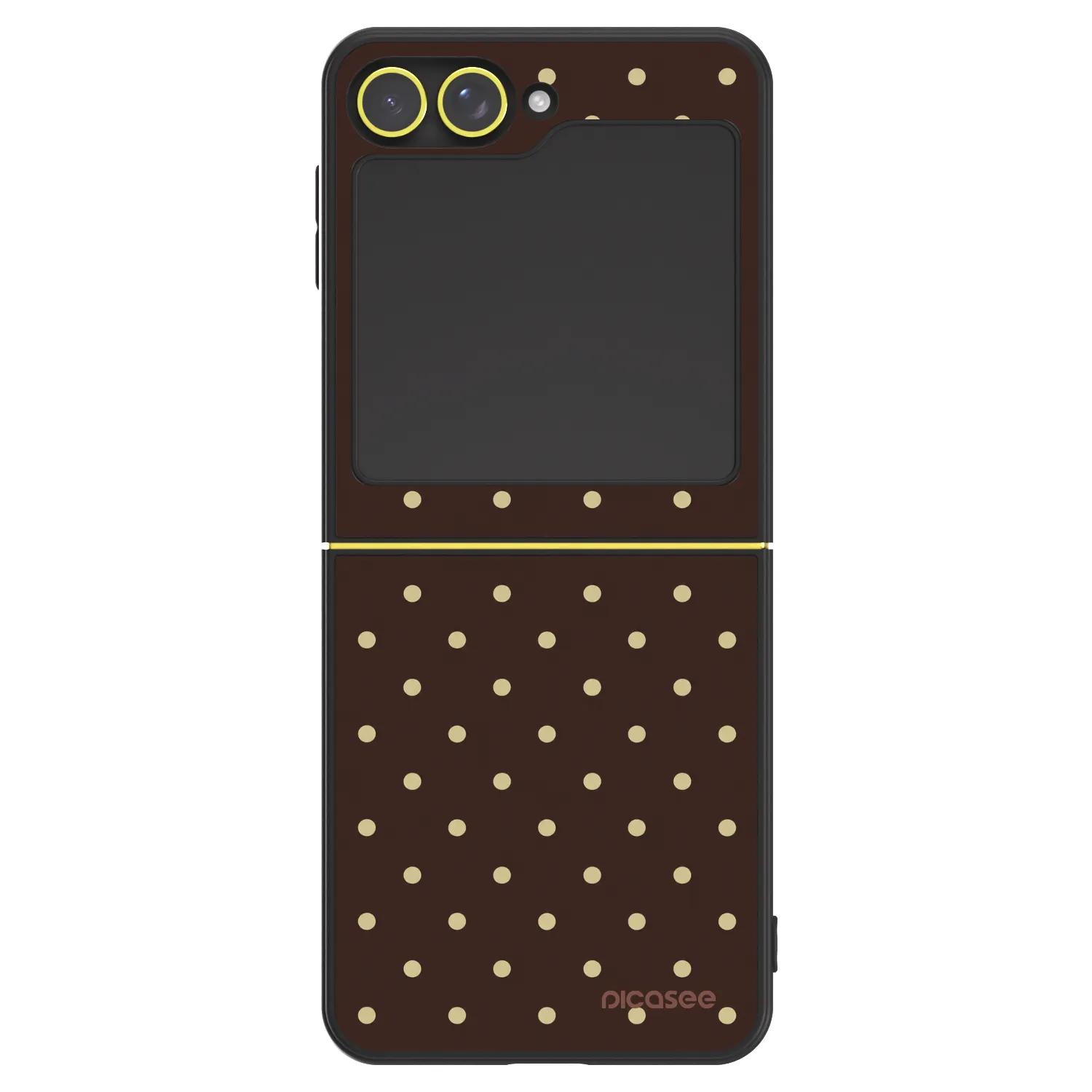 Picasee ULTIMATE CASE za Samsung Galaxy Z Flip5 5G - Vanilla Dots & Chocolate