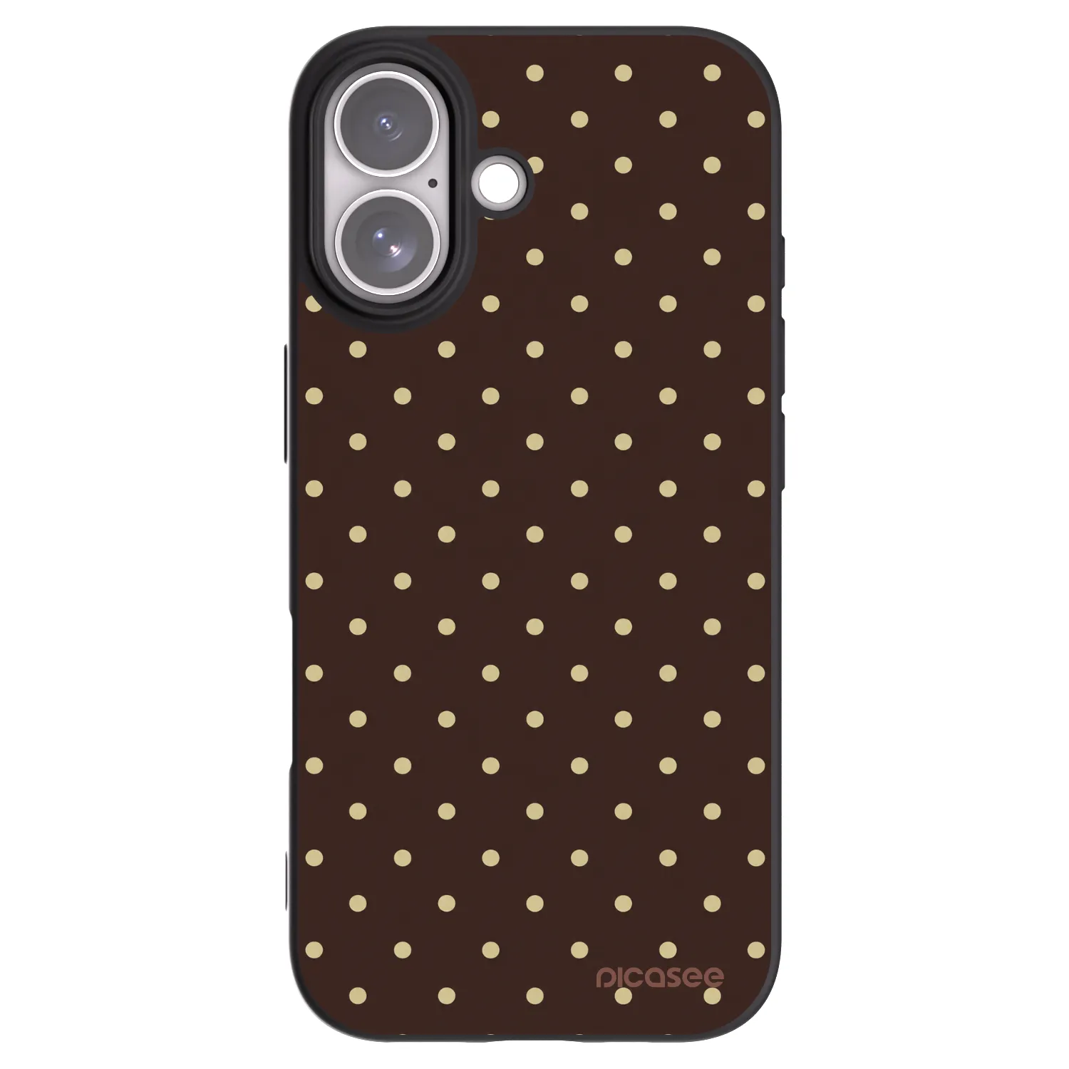 Picasee crna silikonska maskica za Apple iPhone 17 - Vanilla Dots & Chocolate
